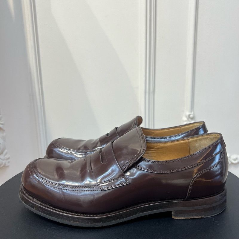 Gucci Gucci Brown Leather Casual Loafers for Men 0079 Size US 8.5 / EU 41-42 - 1 Thumbnail