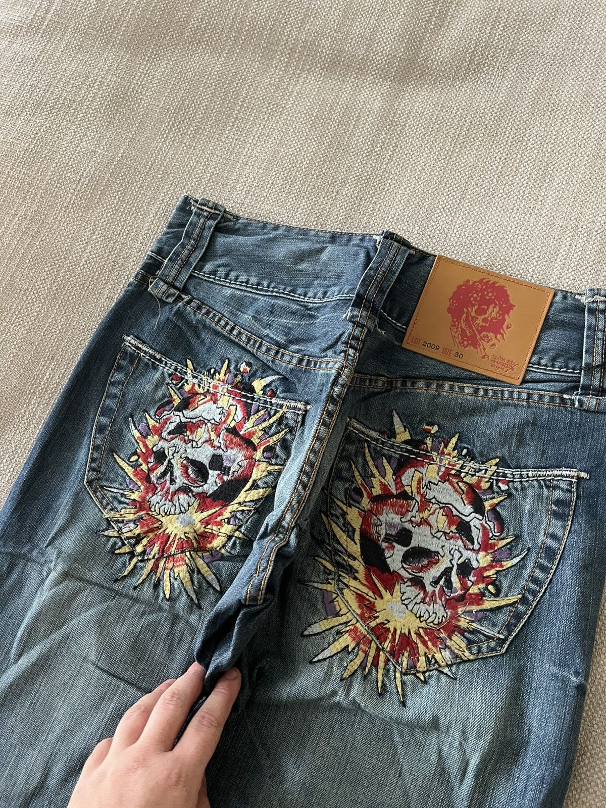 Ed Hardy Vintage 💥 Ed Hardy Jeans by Christian Audigier Pants Size US 30 / EU 46 - 7 Thumbnail
