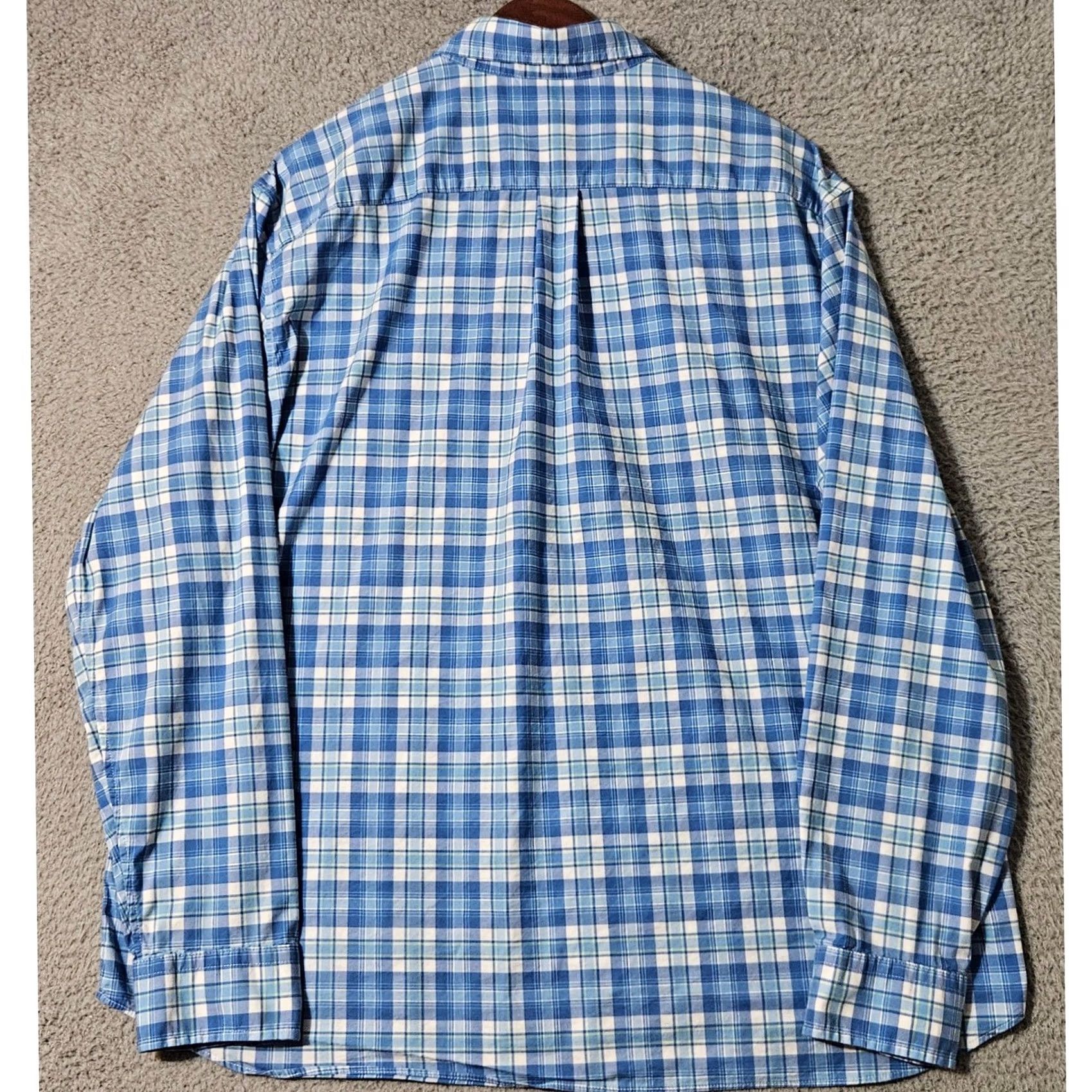 Vineyard Vines Vineyard Vines Mens XL Blue Plaid Long Sleeve Shirt Size US XL / EU 56 / 4 - 2 Thumbnail