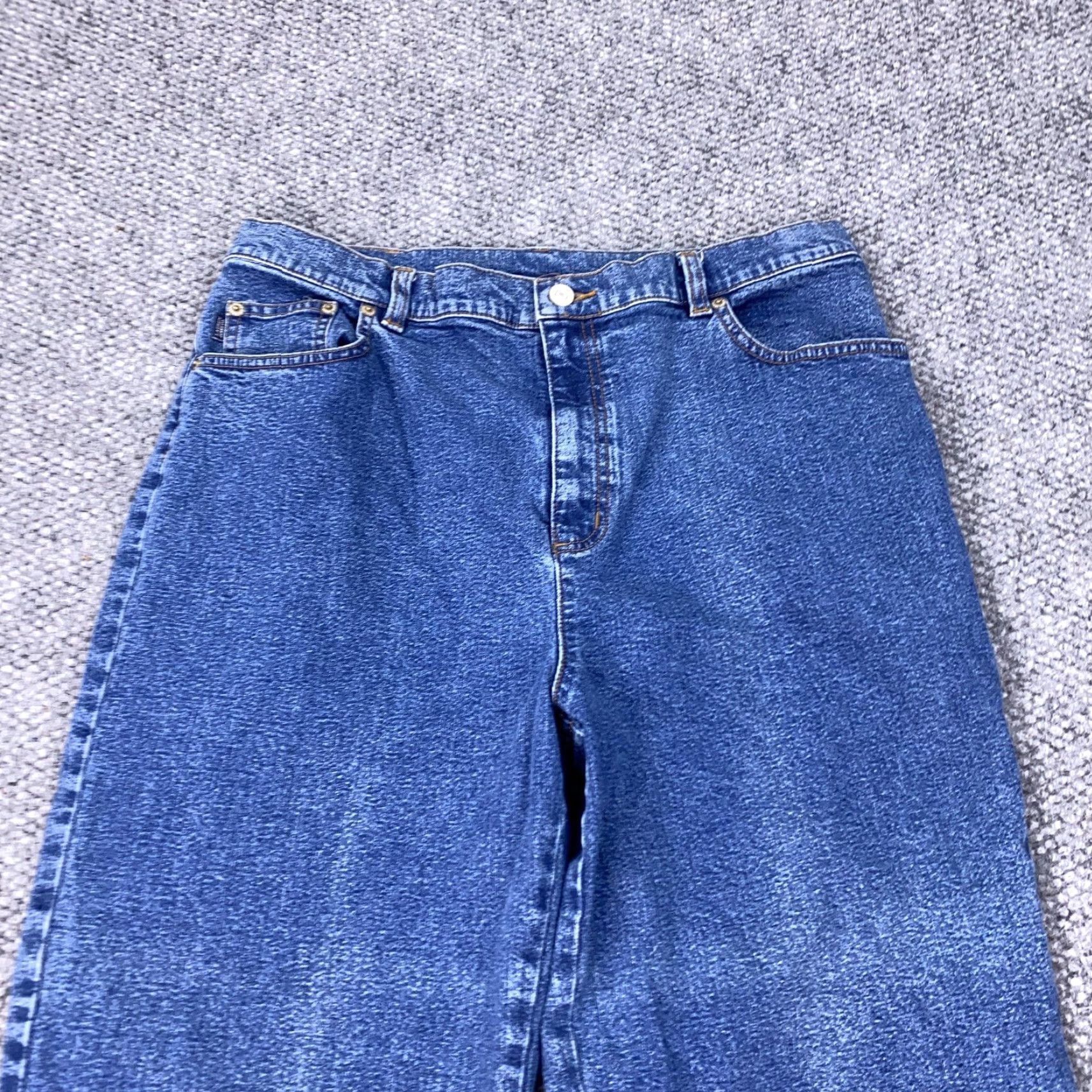 CO Lauren Jeans Co Ralph Lauren Jeans Womens 14 High Rise Tapered Stretch Denim Size 36" / US 14 / IT 50 - 2 Thumbnail