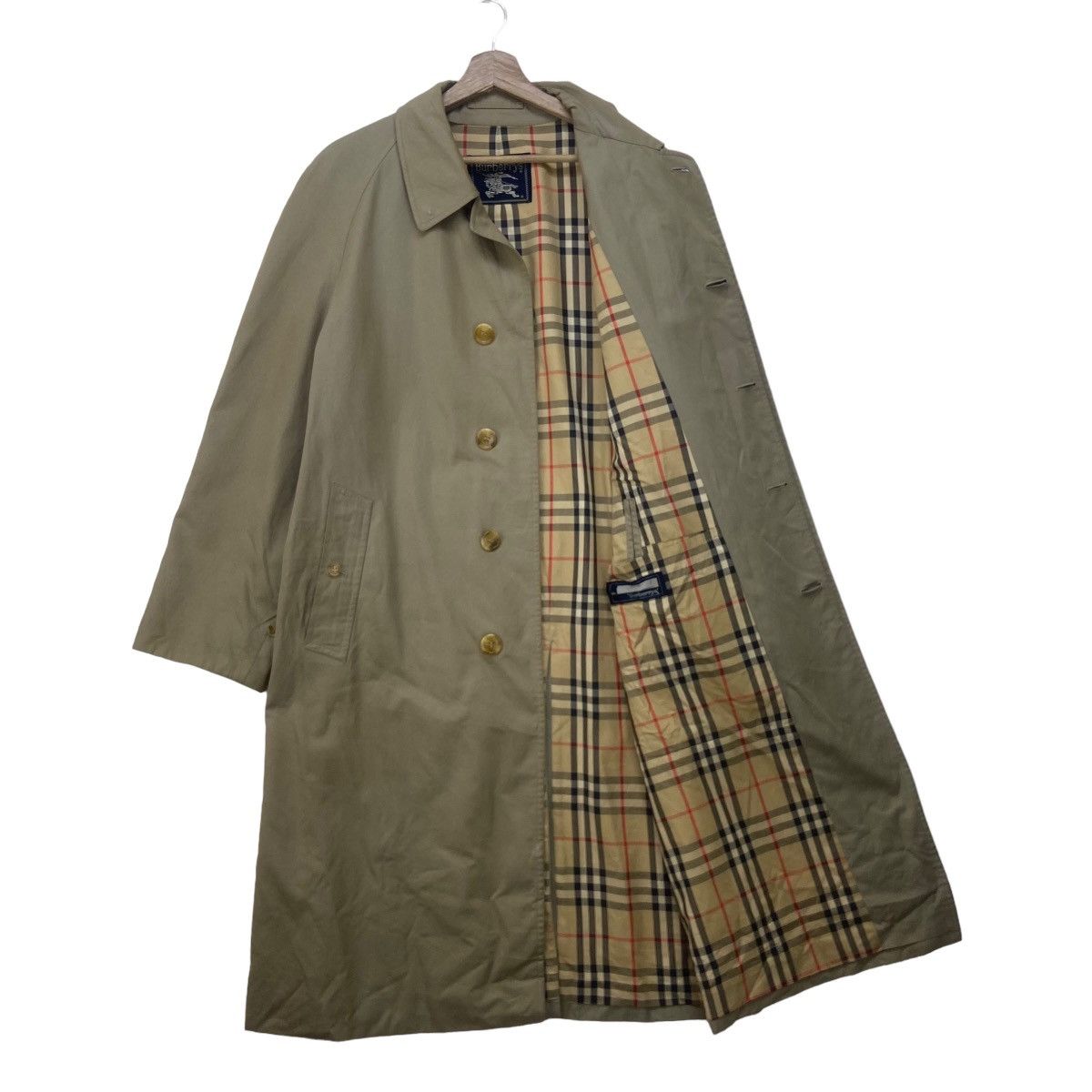 Burberry Prorsum Vintage Burberrys Prorsum Nova Check Trench Coat Size US M / EU 48-50 / 2 - 1 Thumbnail