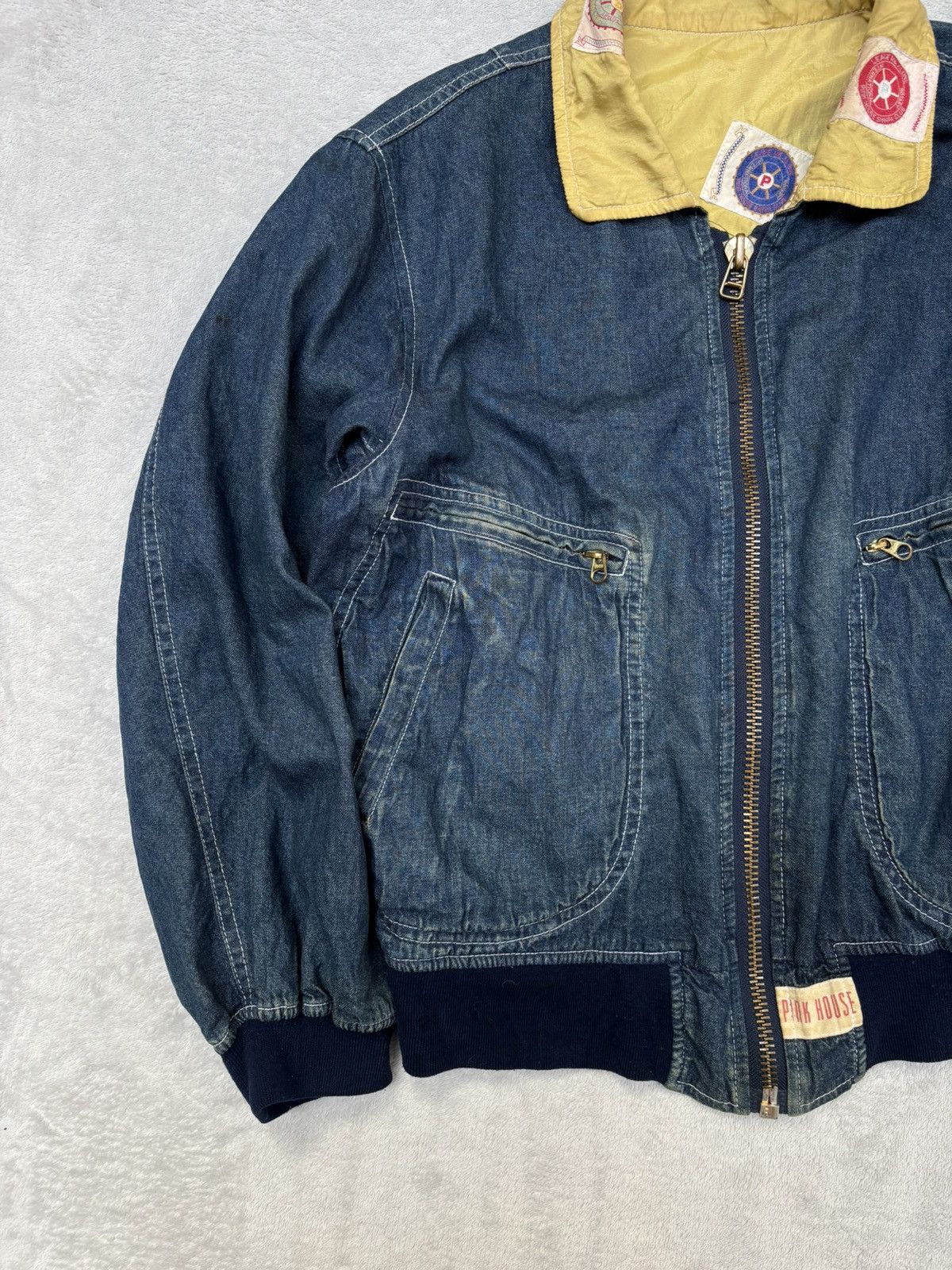 Pink House 80s Pink House 2-Pocket Denim Bomber Size US M / EU 48-50 / 2 - 3 Thumbnail