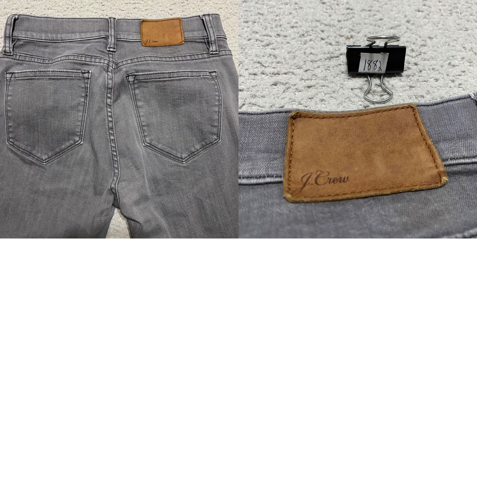 J.Crew J.CREW Jeans Gray Denim Mid Wash Toothpick Skinny 25 Regular Women’s Adult Size 25 Jeans Gray Denim Medium Wash Mid Rise Skinny Size 42" / US 20 - 9 Thumbnail