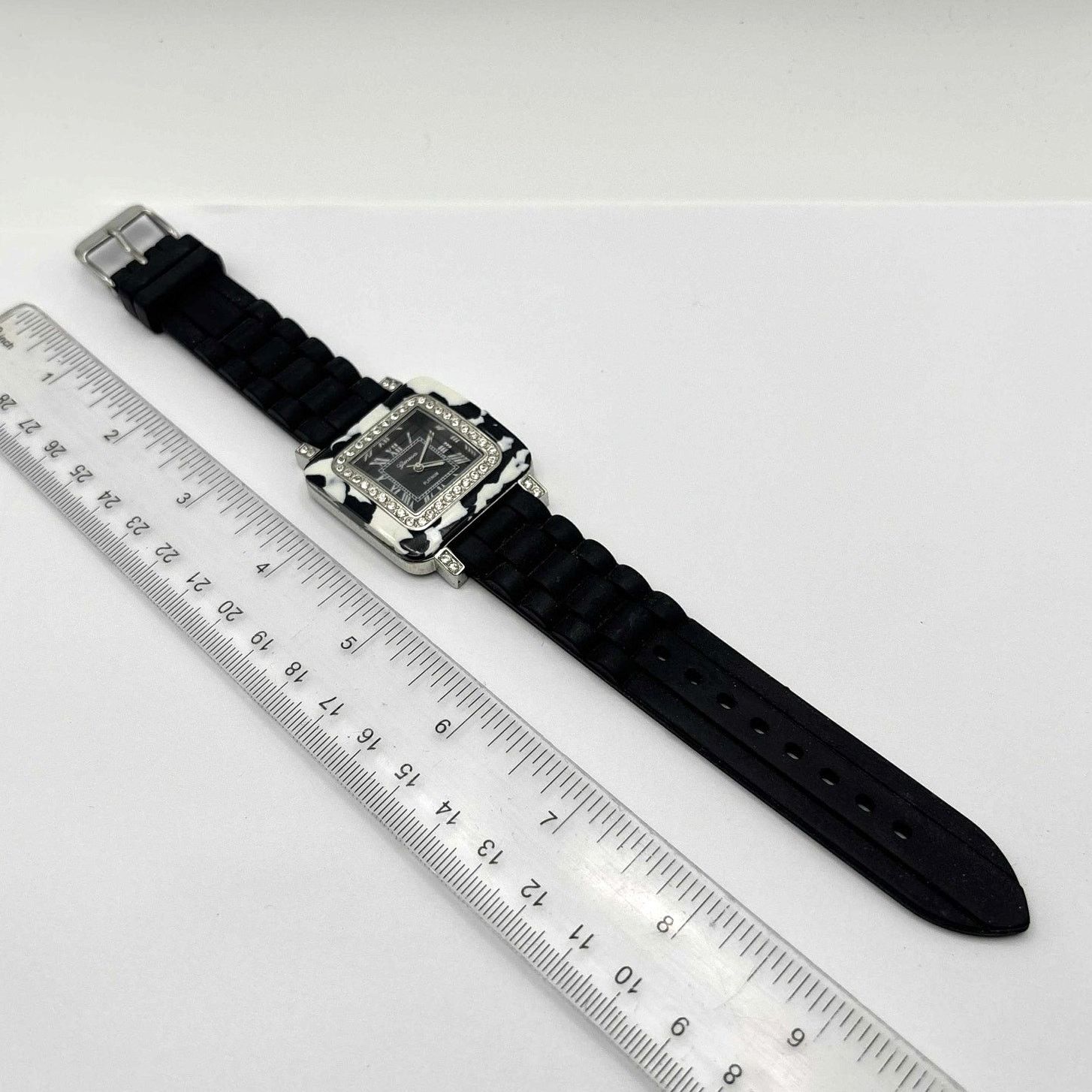 Geneva Black & White Geneva Men's Watch Size ONE SIZE - 4 Thumbnail