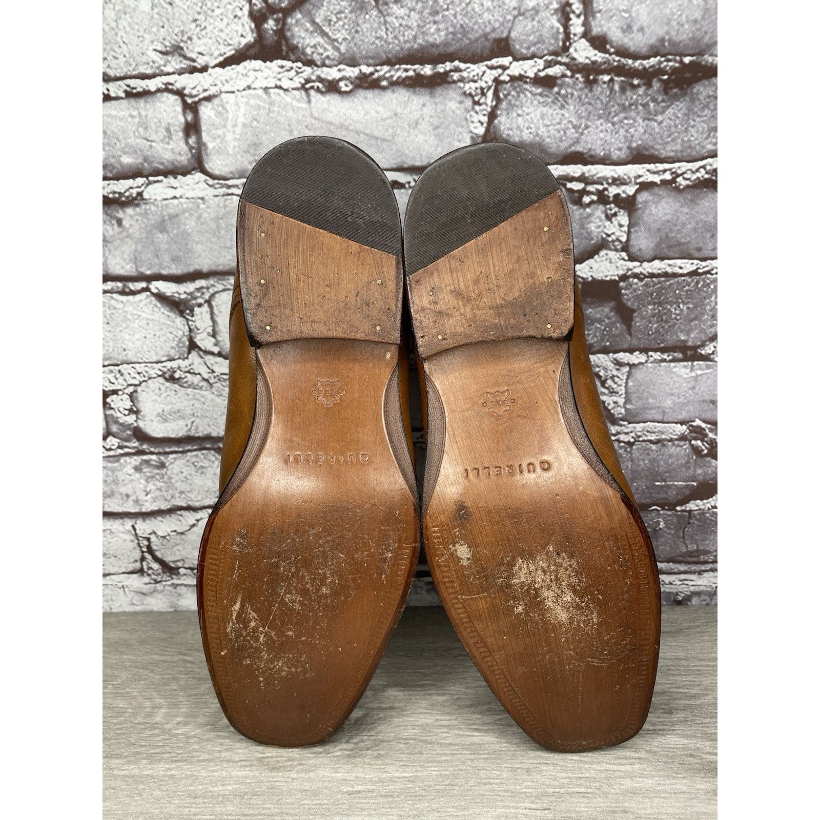 Other Quirelli Brown Leather Slip On Square Toe Dress Loafers Shoe Size US 11.5 / EU 44-45 - 13 Thumbnail