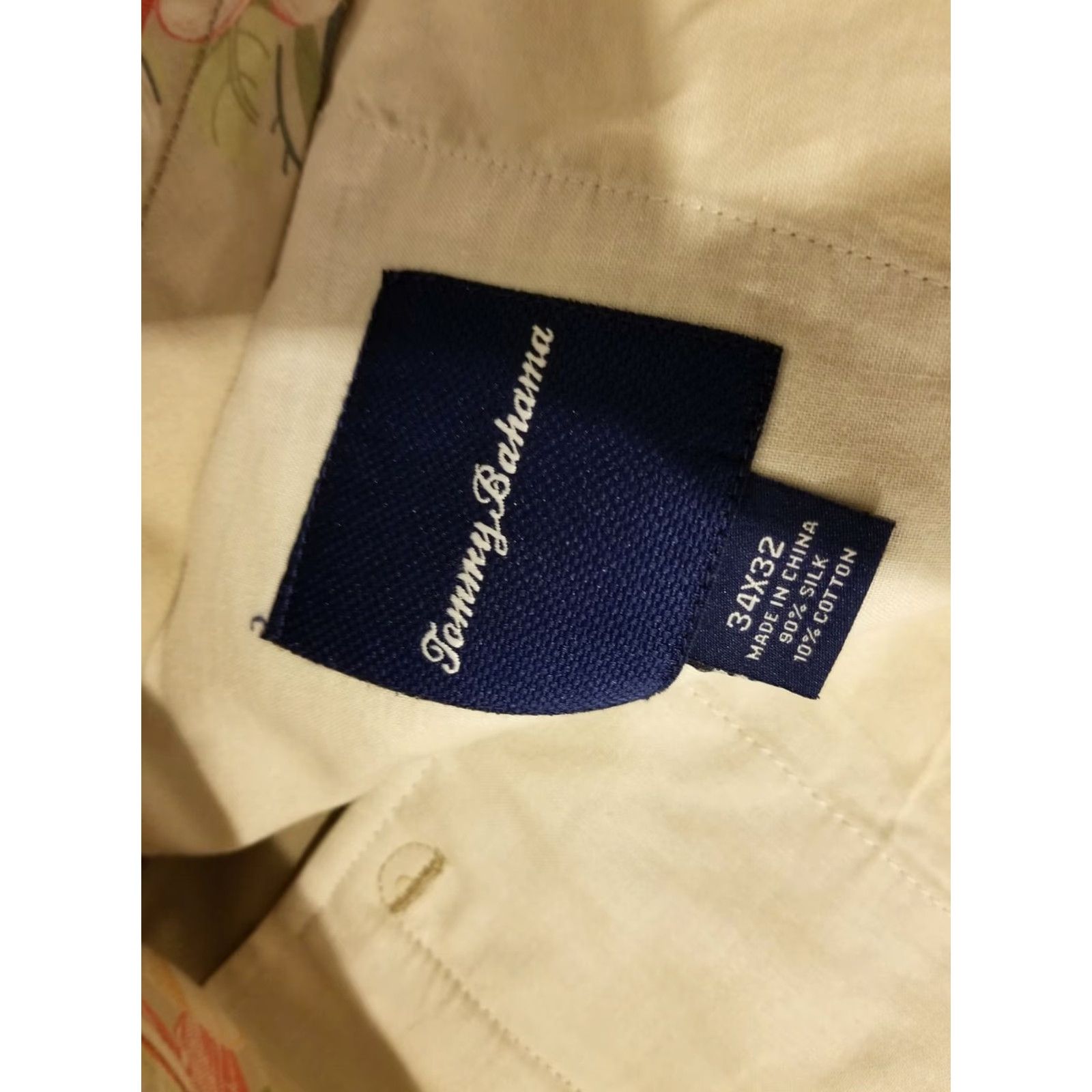 Tommy Bahama VINTAGE Tommy Bahama Pants Mens Silk Khaki Beige 34x32 Dress Pants Inseam 32 Regular Male Shoe? Size US 34 / EU 50 - 5 Thumbnail