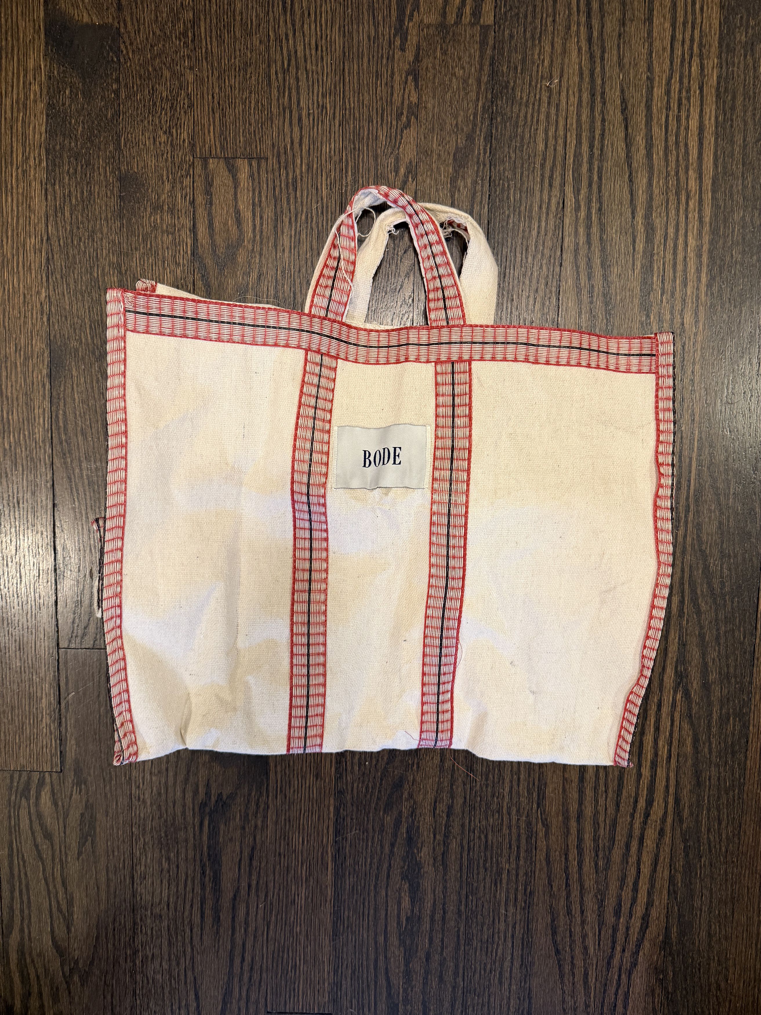 Bode Bode Shopping Tote Bag White Size ONE SIZE - 1 Thumbnail