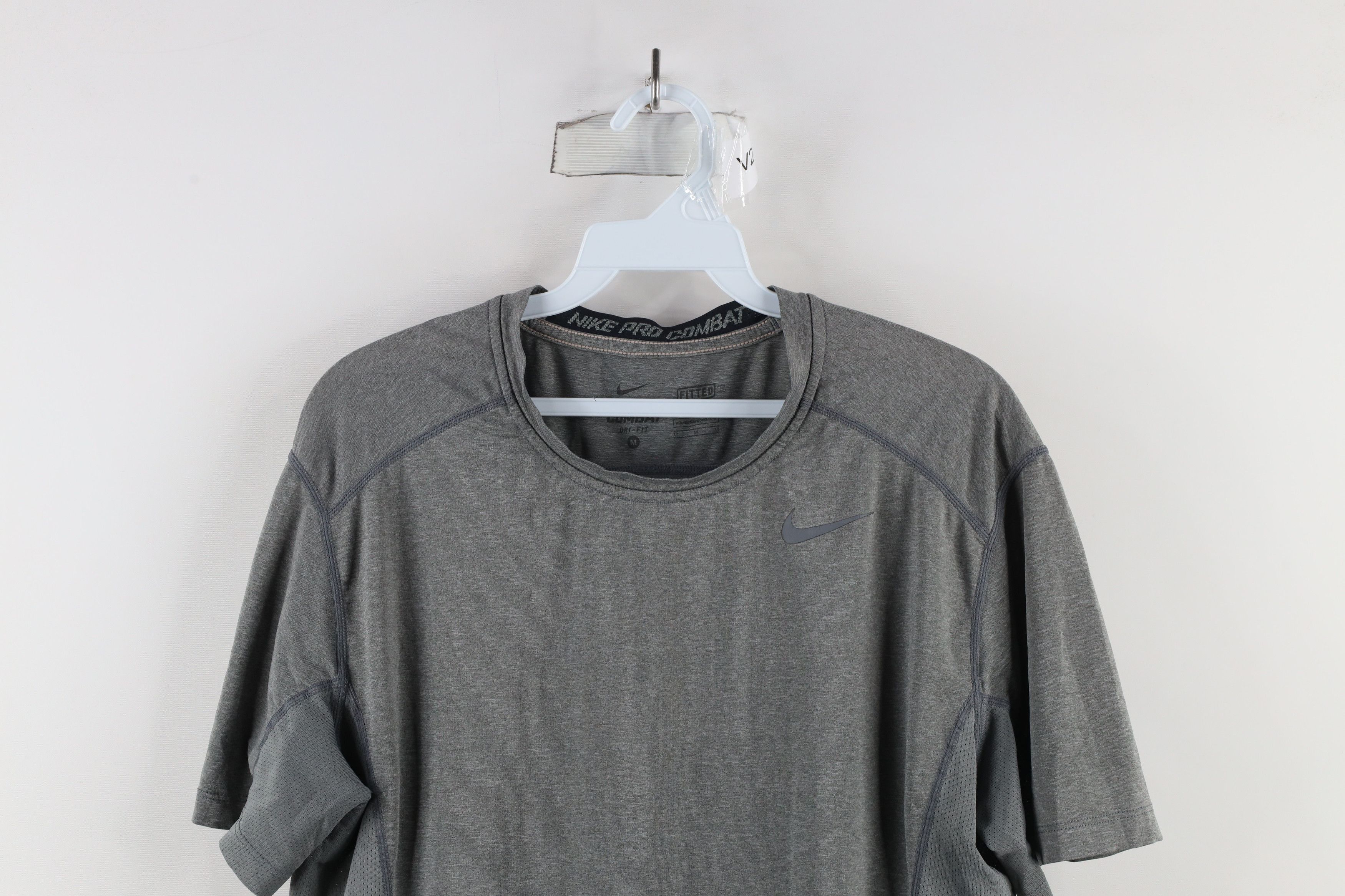 Nike × Vintage Nike Pro Combat Compression Short Sleeve Training T-Shirt Size US M / EU 48-50 / 2 - 2 Thumbnail