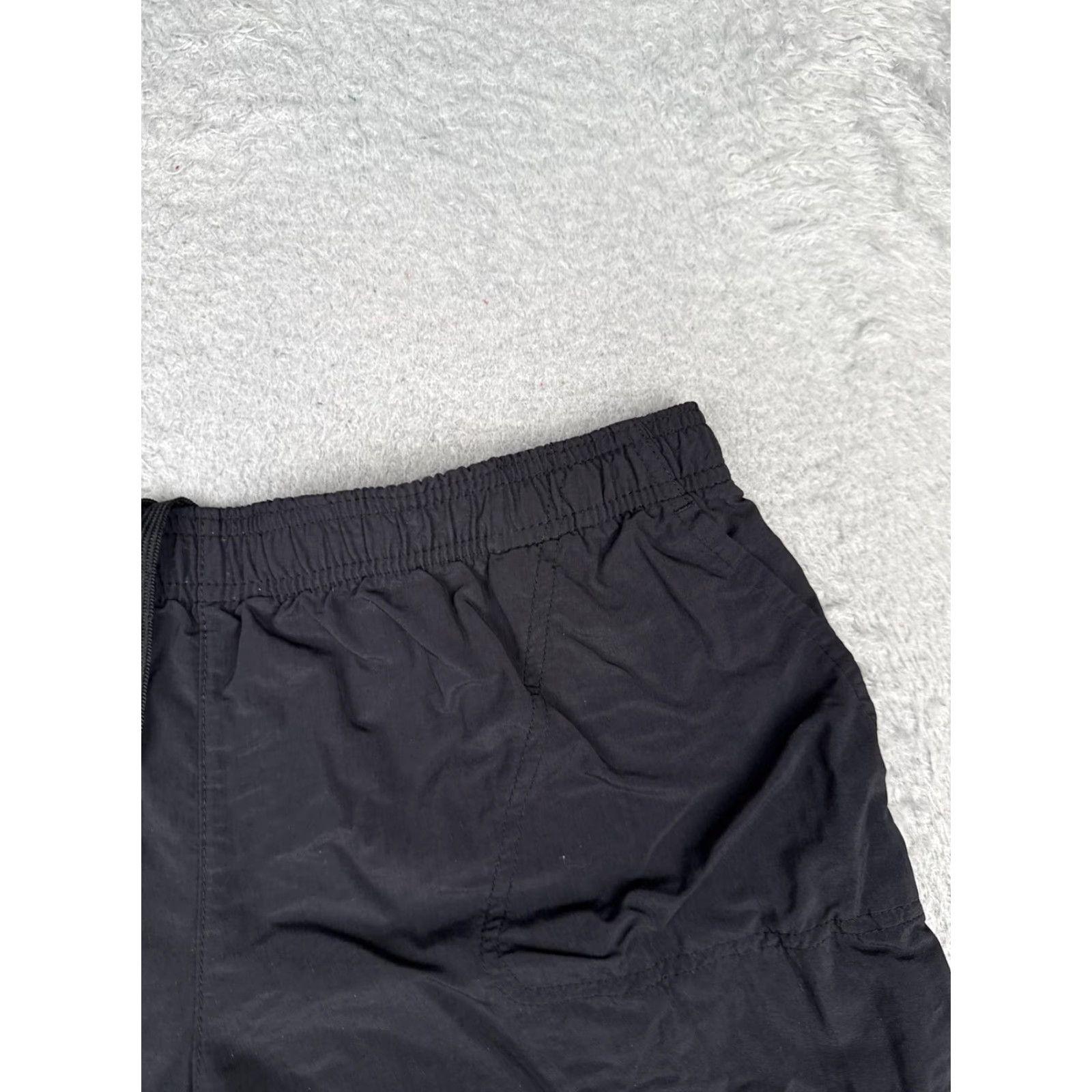 Vintage Columbia Shorts Womens L Black Quick Dry 3 Inseam Elastic Waist Pockets Athletic Outdoor Summer Mens? Size 36" / US 14 / IT 50 - 5 Thumbnail