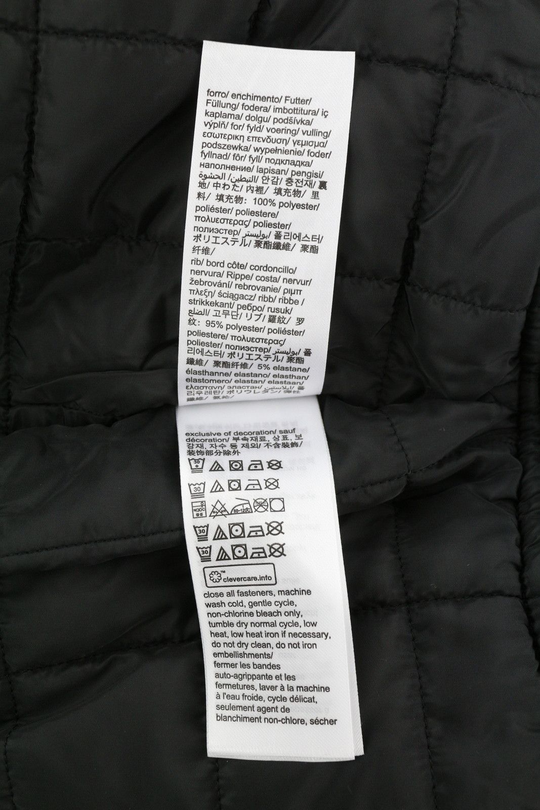 Calvin Klein S Black Logo Print Insulated Loose Fit Bomber 86394 Size US S / EU 44-46 / 1 - 9 Thumbnail