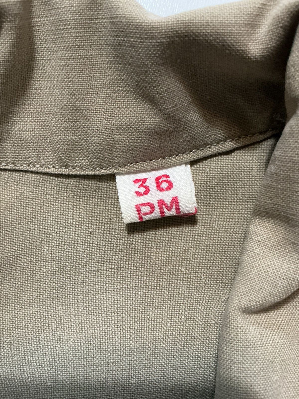 Vintage Vintage 1963 60s French Army Military ETS Officers Shirt Size US S / EU 44-46 / 1 - 7 Thumbnail