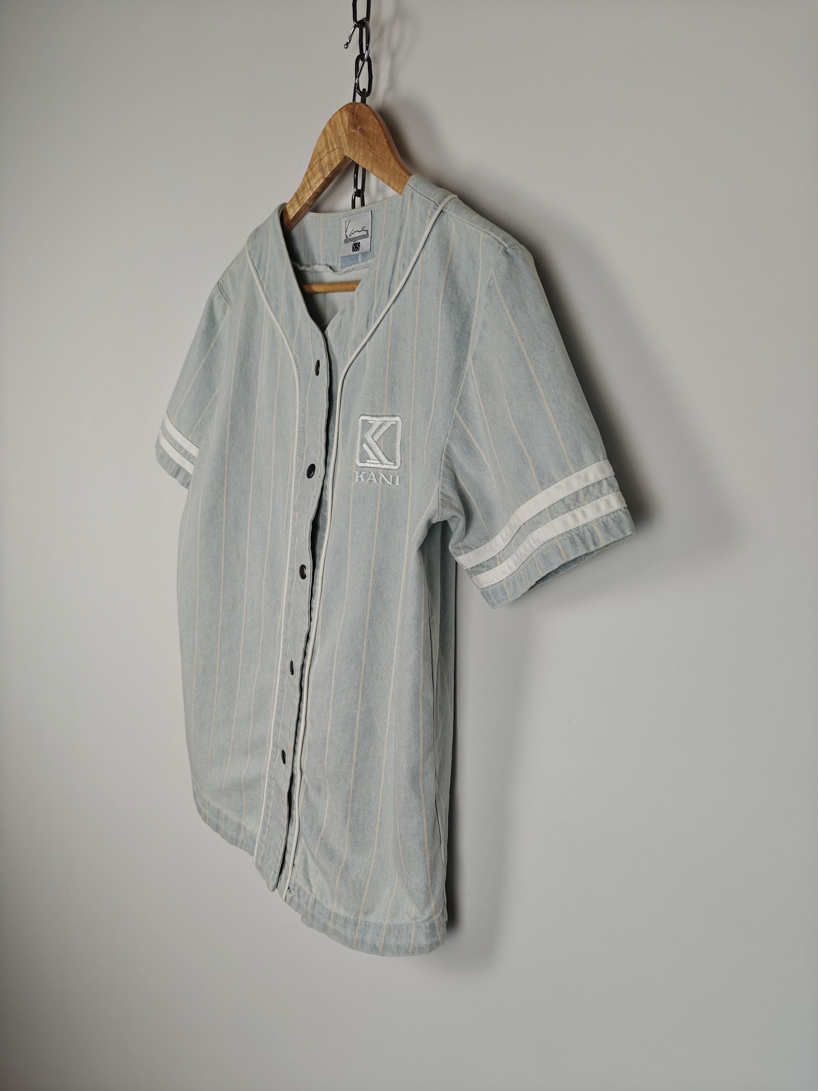Karl Kani Karl Kani Striped Jersey Shirt Cotton Logo size XS Size US XS / EU 42 / 0 - 7 Thumbnail