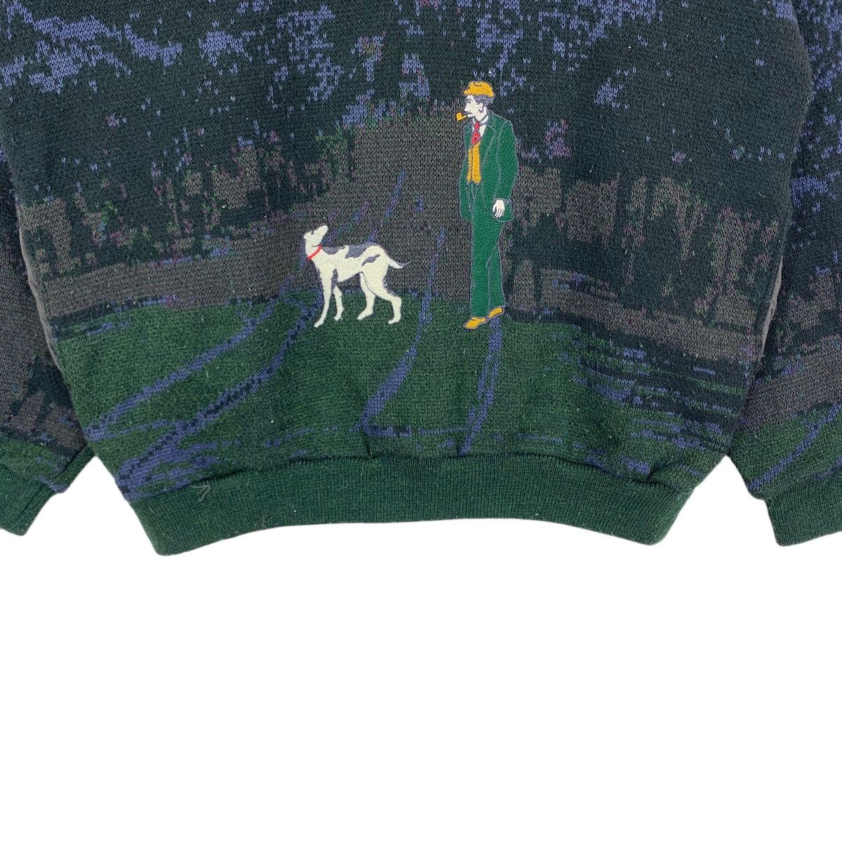 Arts & Science × Vintage 🔥🔥 VINTAGE LAC AVERA FULL PRINT ART HUNTING COLLAR CREWNECK Size US M / EU 48-50 / 2 - 6 Thumbnail