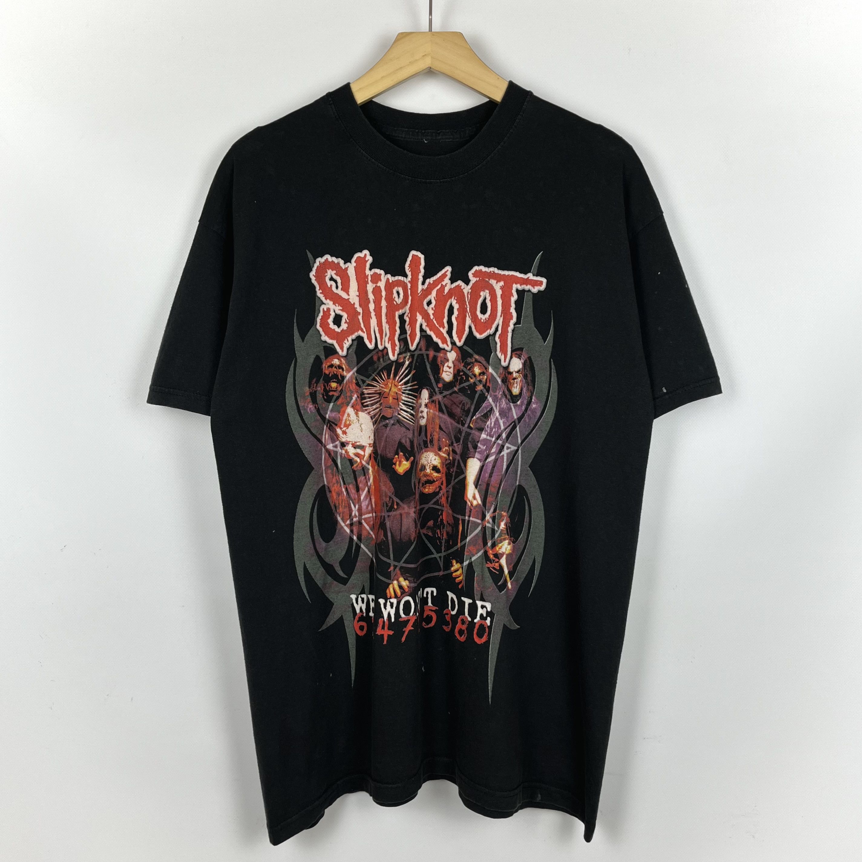 Band Tees Vintage Slipknot “We Won’t Die” Tour Rock Band T Shirt 2004 Size US L / EU 52-54 / 3 - 1 Thumbnail