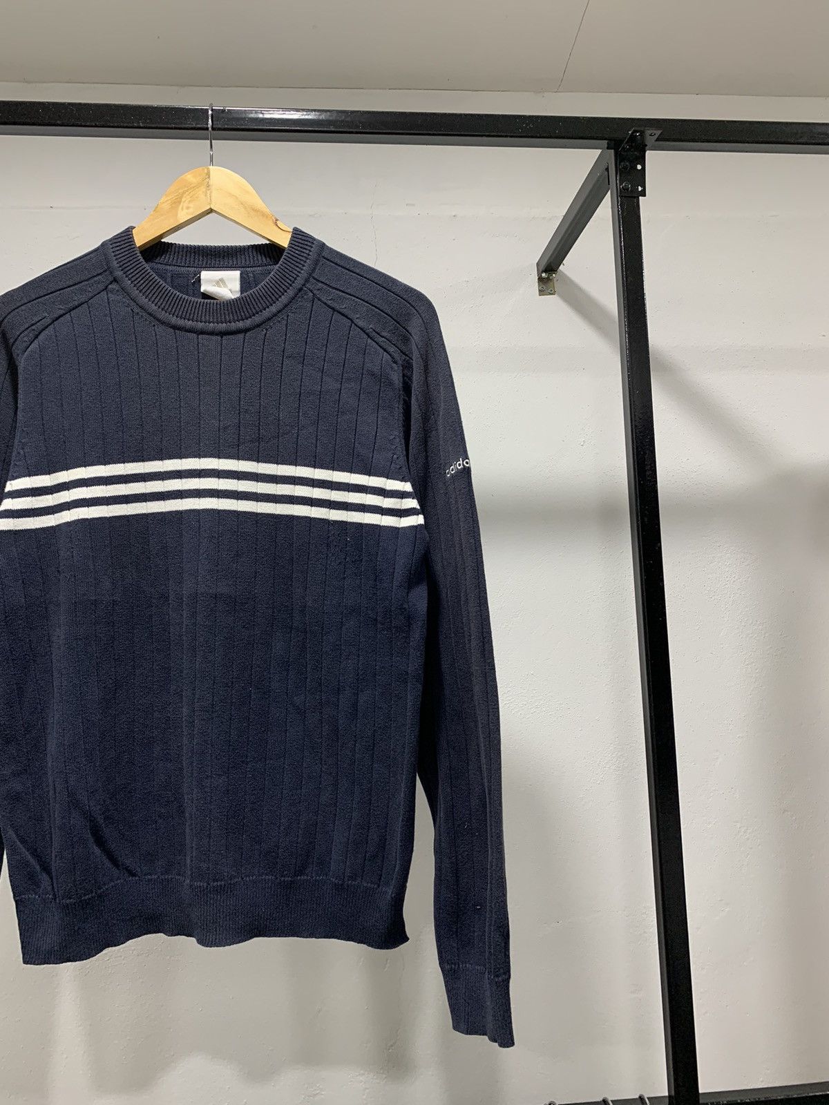 Adidas × Homespun Knitwear × Vintage Vintage Adidas Knitwear Sweater Size US M / EU 48-50 / 2 - 2 Thumbnail
