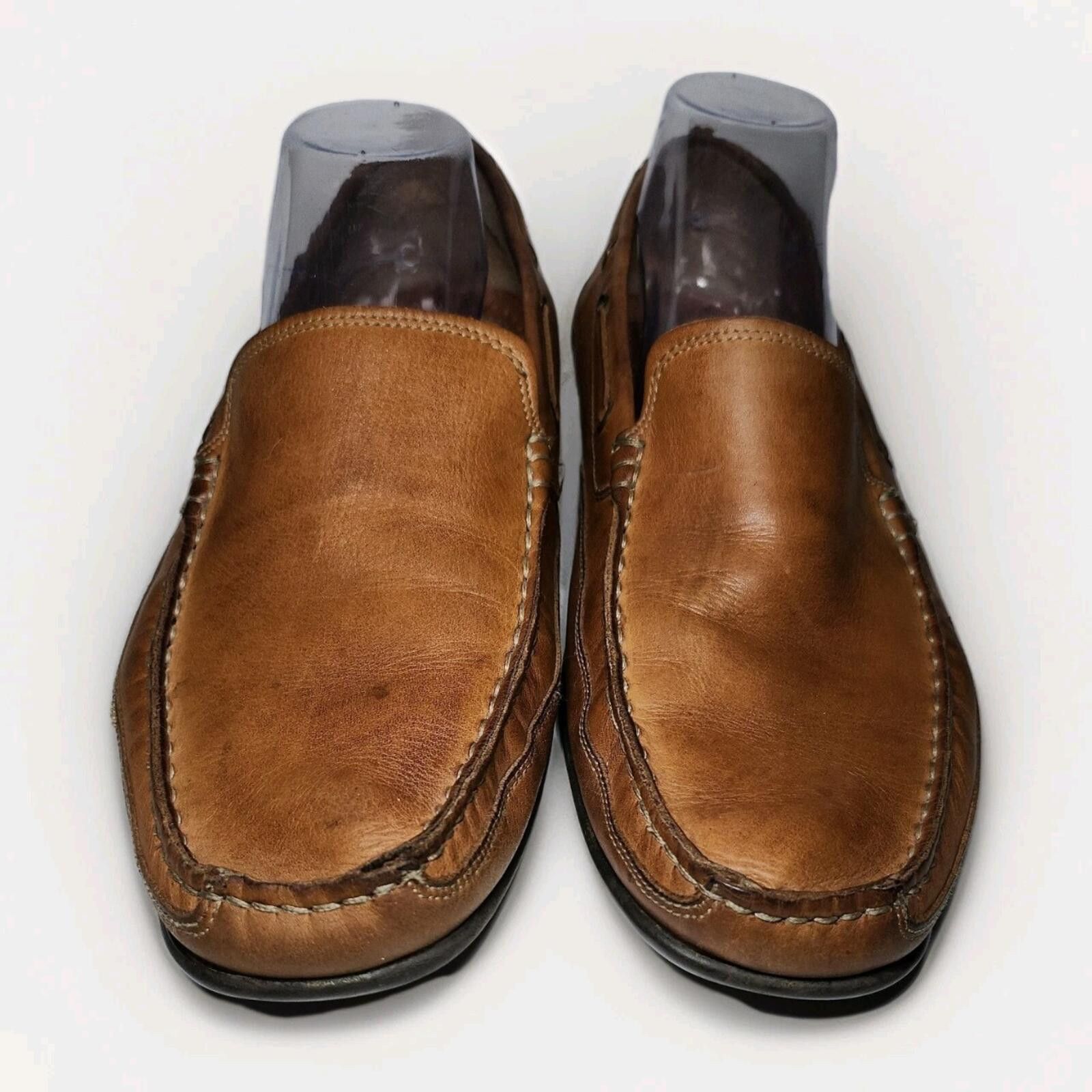 Bass BASS HANK Loafers Slip On Moccasins Shoes 11.5 Brown Leather Size US 11.5 / EU 44-45 - 2 Thumbnail