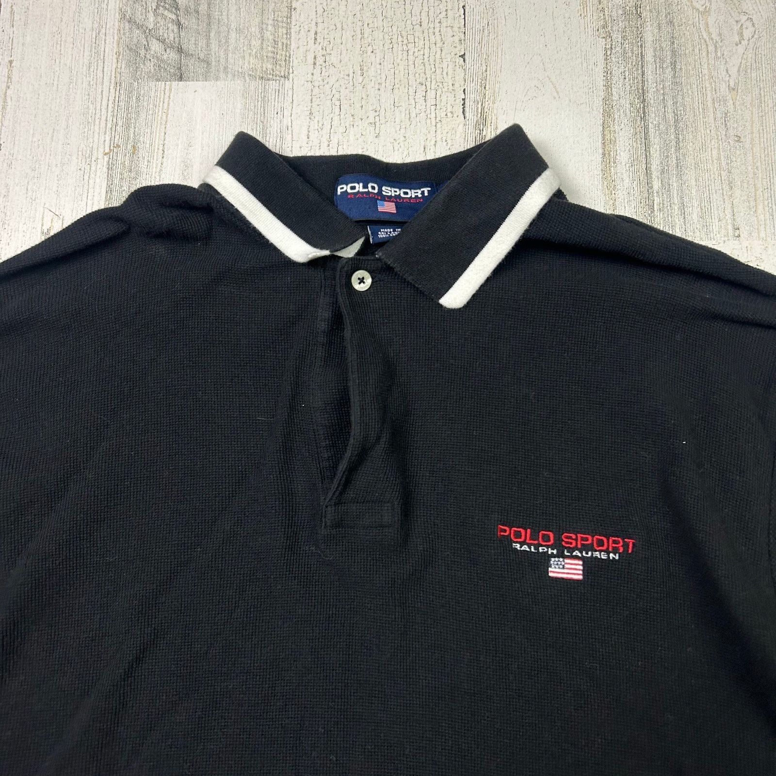 Polo Ralph Lauren × Vintage Vintage Ralph Lauren Polo Shirt Men’s Long Sleeve Size US XL / EU 56 / 4 - 2 Thumbnail