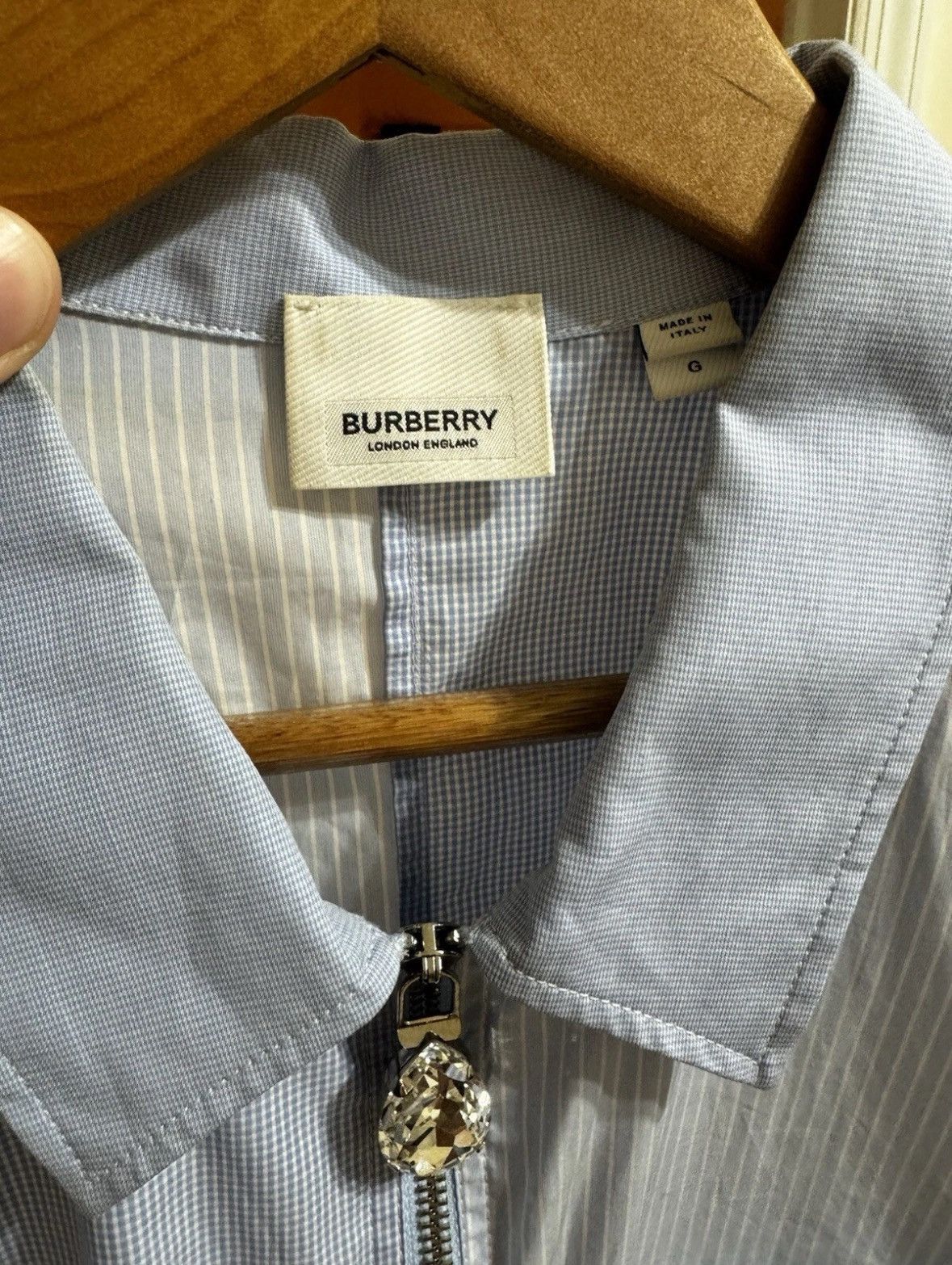 Burberry Burberry Half Zip Shirt Size Large Size US L / EU 52-54 / 3 - 6 Thumbnail