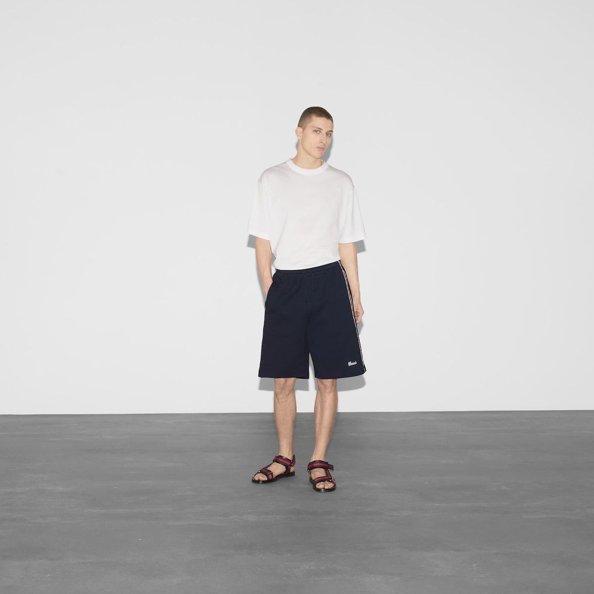 Gucci o1s1wg110925 Cotton Jersey Basketball Shorts in Navy blue Size US 34 / EU 50 - 2 Thumbnail