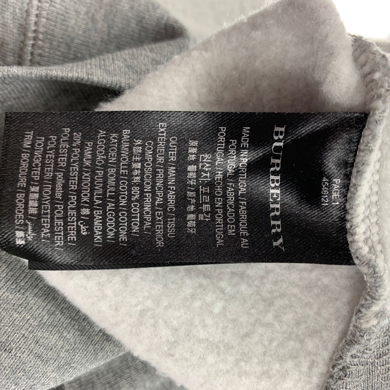 Burberry S Grey Graphic Cotton / Polyester Crew-Neck Sweatshirt Size US S / EU 44-46 / 1 - 7 Thumbnail