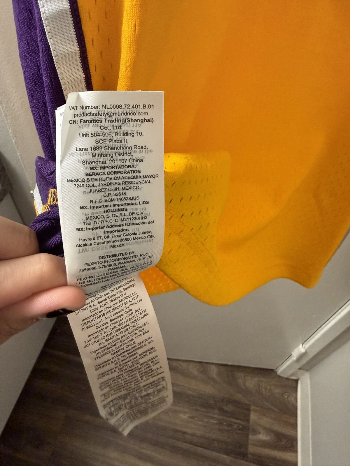 Playboi Carti NBA PLAYBOI CARTI X M&N JERSEY LOS ANGELES LAKERS 1999 Size US L / EU 52-54 / 3 - 7 Thumbnail