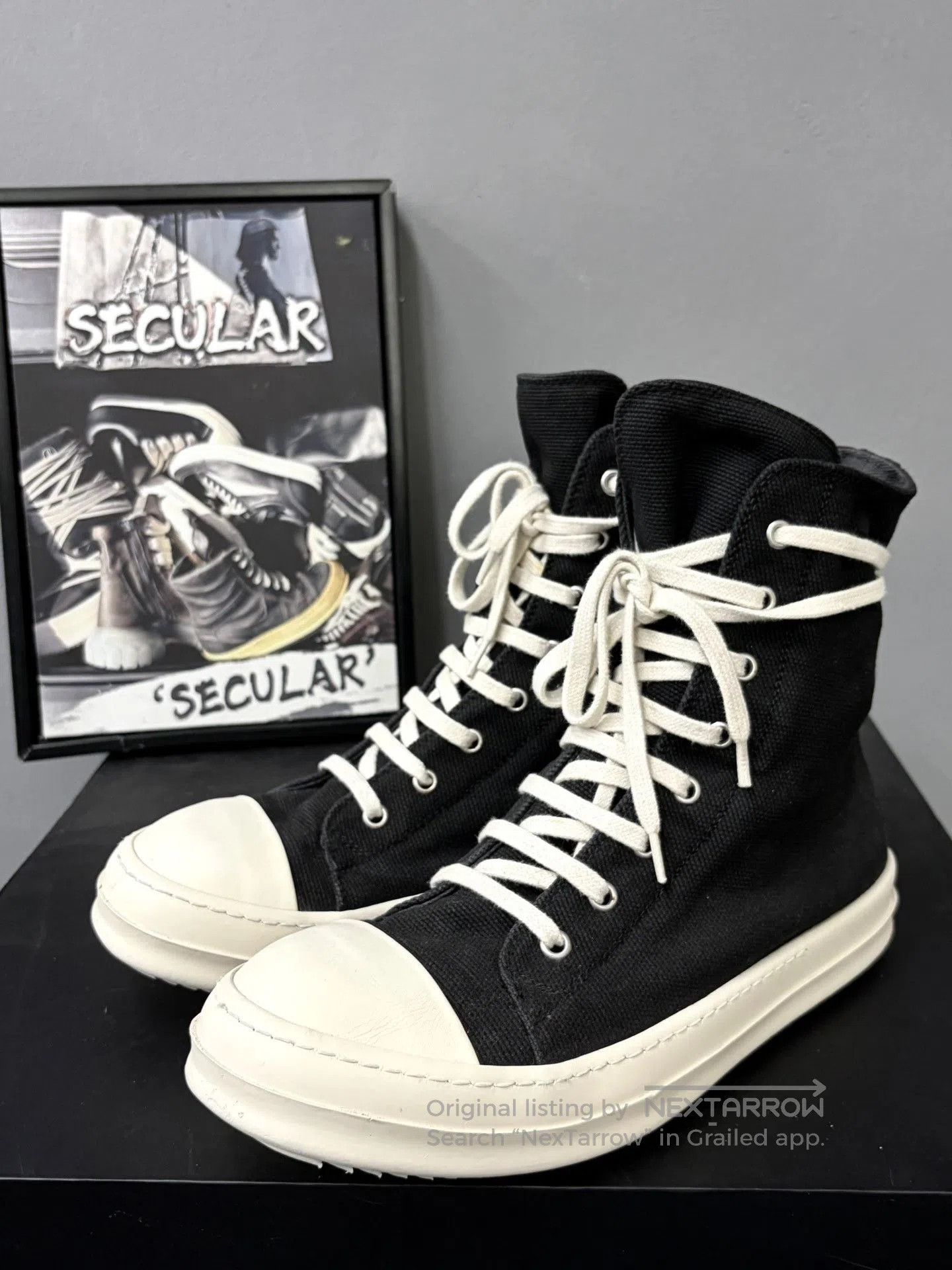 Rick Owens Drkshdw Rick Owens Drkshd Canvas High. Size US 7 / EU 40 - 1 Thumbnail