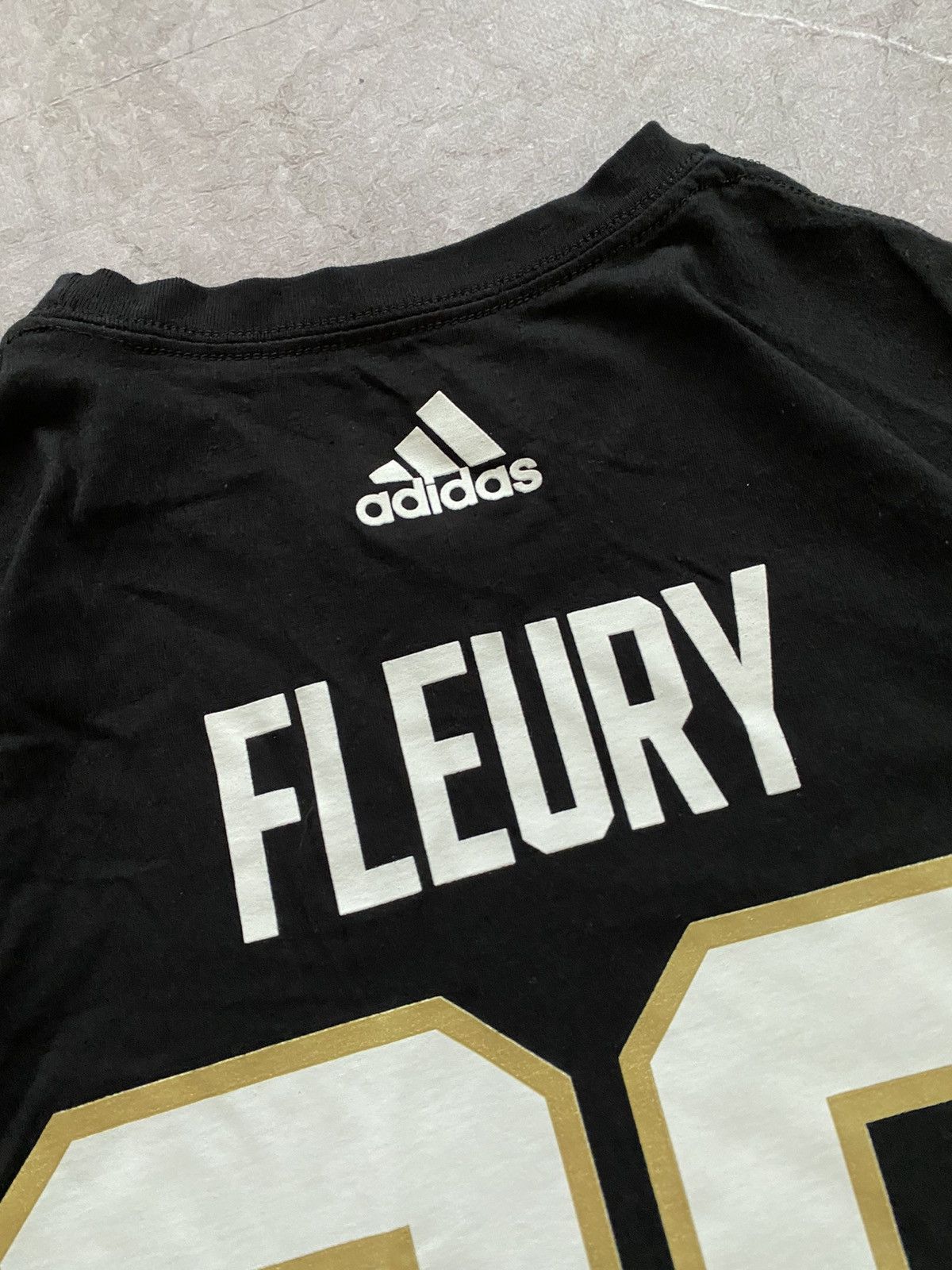 Adidas × Vintage Adidas NHL Las Vegas Golden Knights Fluery #29 T- Shirt Size US M / EU 48-50 / 2 - 11 Thumbnail