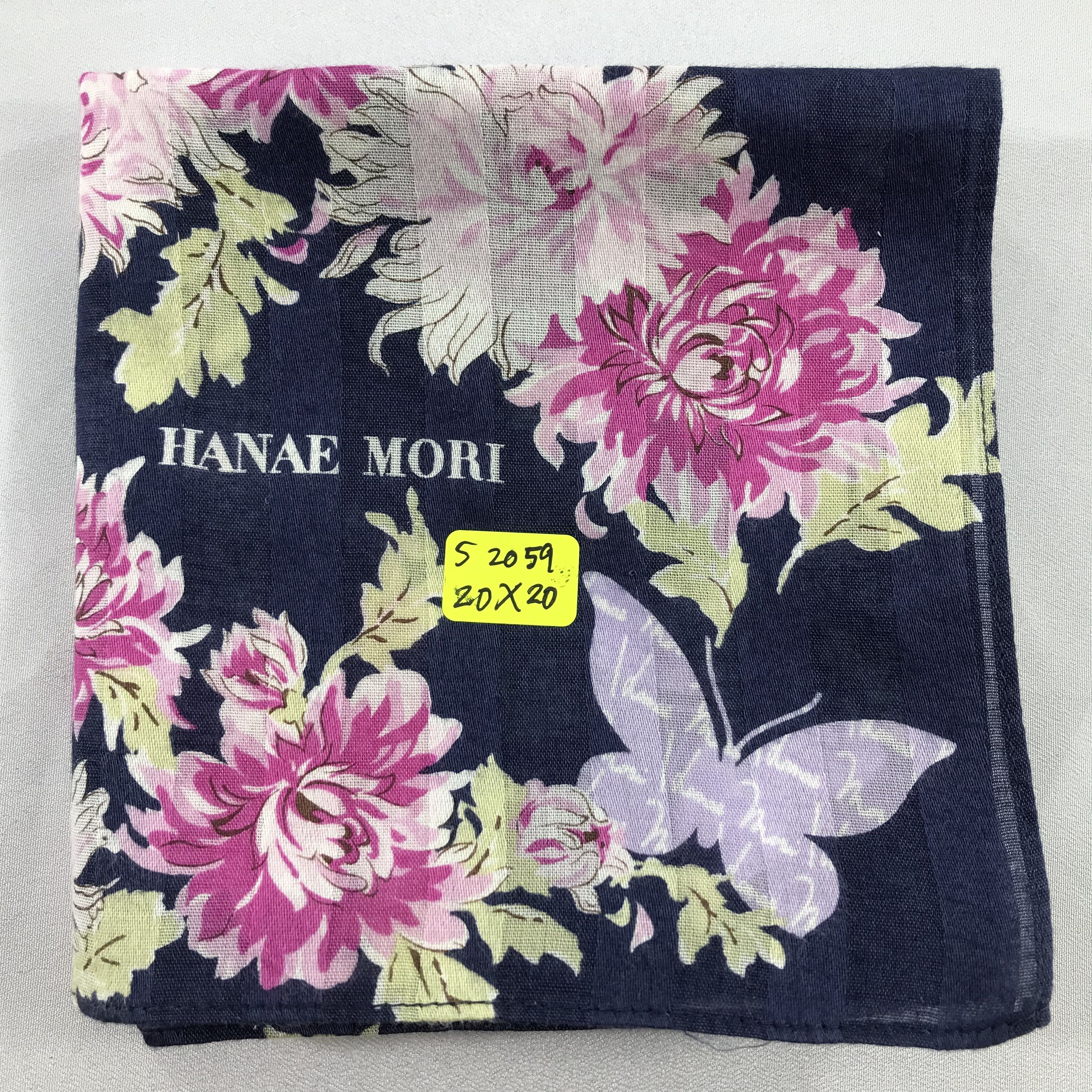 Hanae Mori × Vintage Hanae Mori Bandana / Handkerchief / Neckerchief - S2059 Size ONE SIZE - 5 Thumbnail