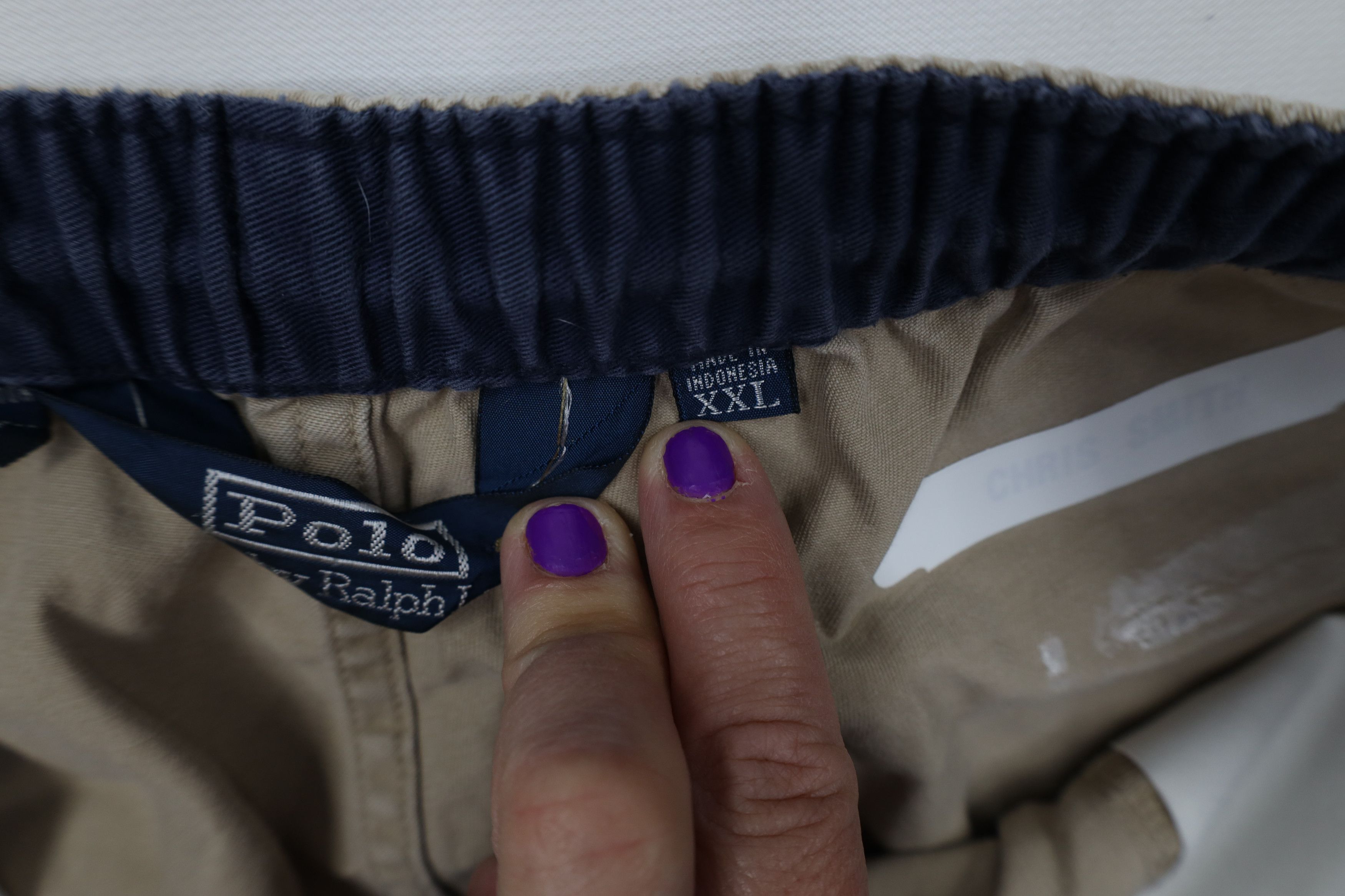 Polo Ralph Lauren Vintage 90s Ralph Lauren Above Knee Shorts Beige Cotton Size US 38 / EU 54 - 9 Thumbnail