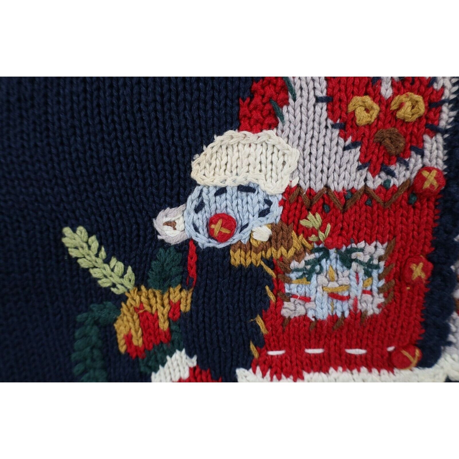 Vintage Vintage 90s Streetwear Marled Knit Christmas Santa Sweater Size XL / US 12-14 / IT 48-50 - 6 Thumbnail