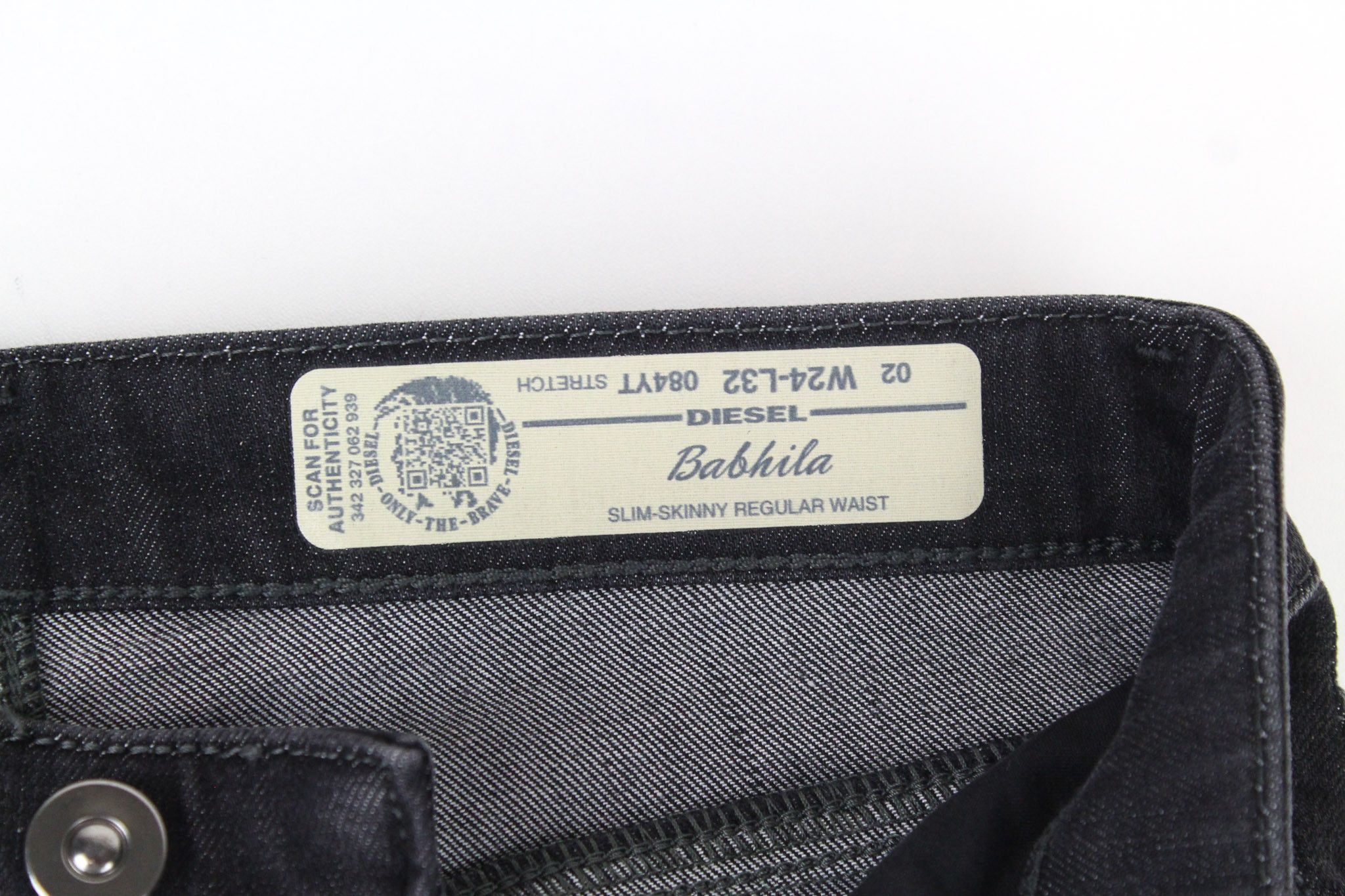 Diesel BABHILA 084YT W24/L32 Grey Distress Girls Jeans 71179 Size 24" / US 00 / IT 34 - 8 Thumbnail