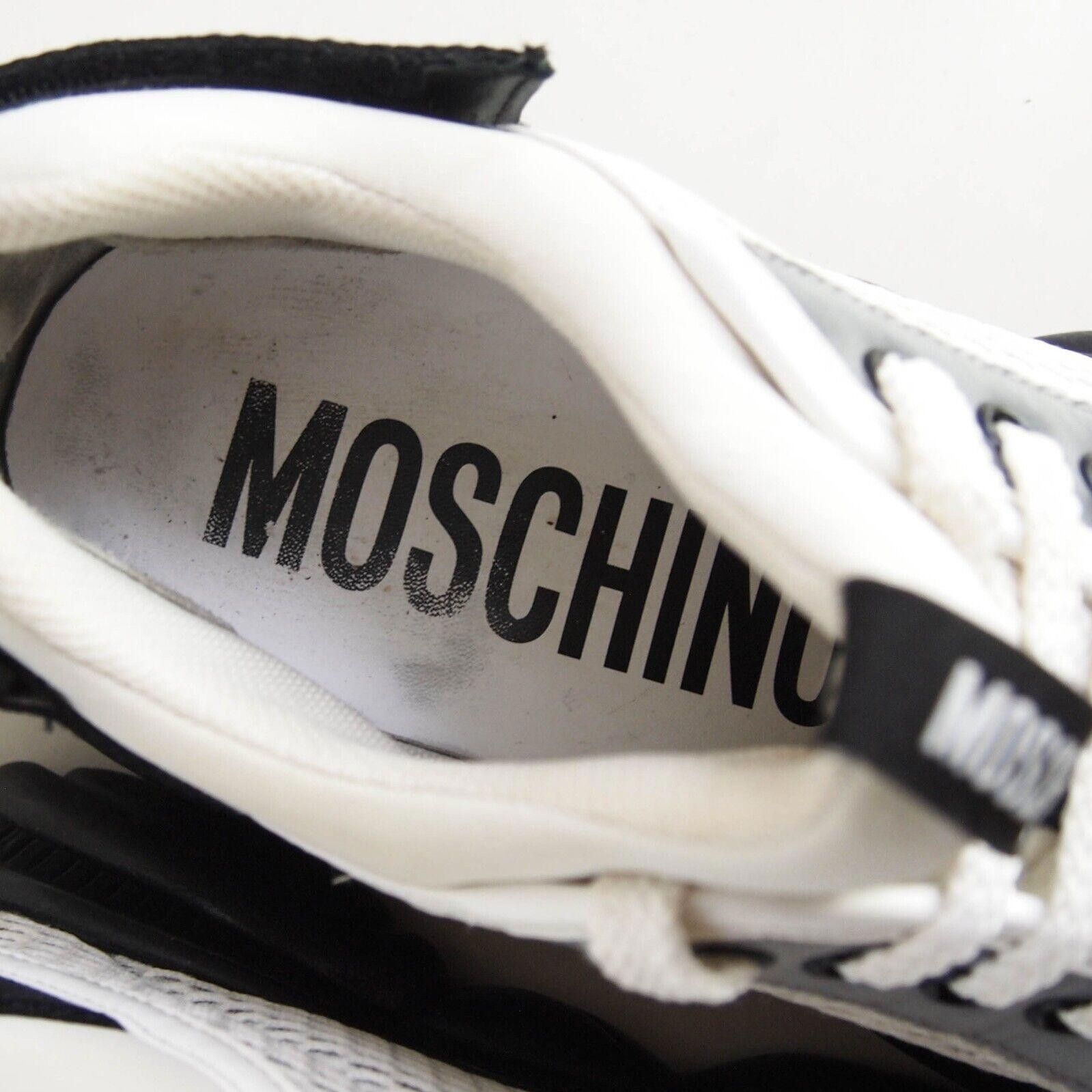 Moschino Moschino Teddy Sneakers White Leather Size US 12 EU 45 Size US 12 / EU 45 - 9 Thumbnail