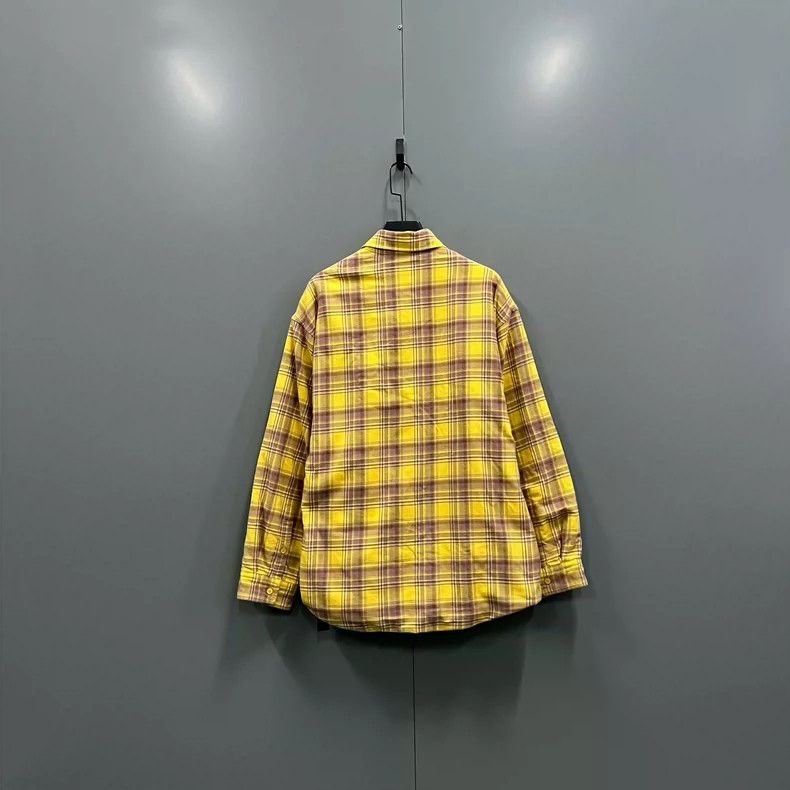 Balenciaga Balenciaga Gingham Collar Long Sleeve Shirt Size US M / EU 48-50 / 2 - 2 Thumbnail