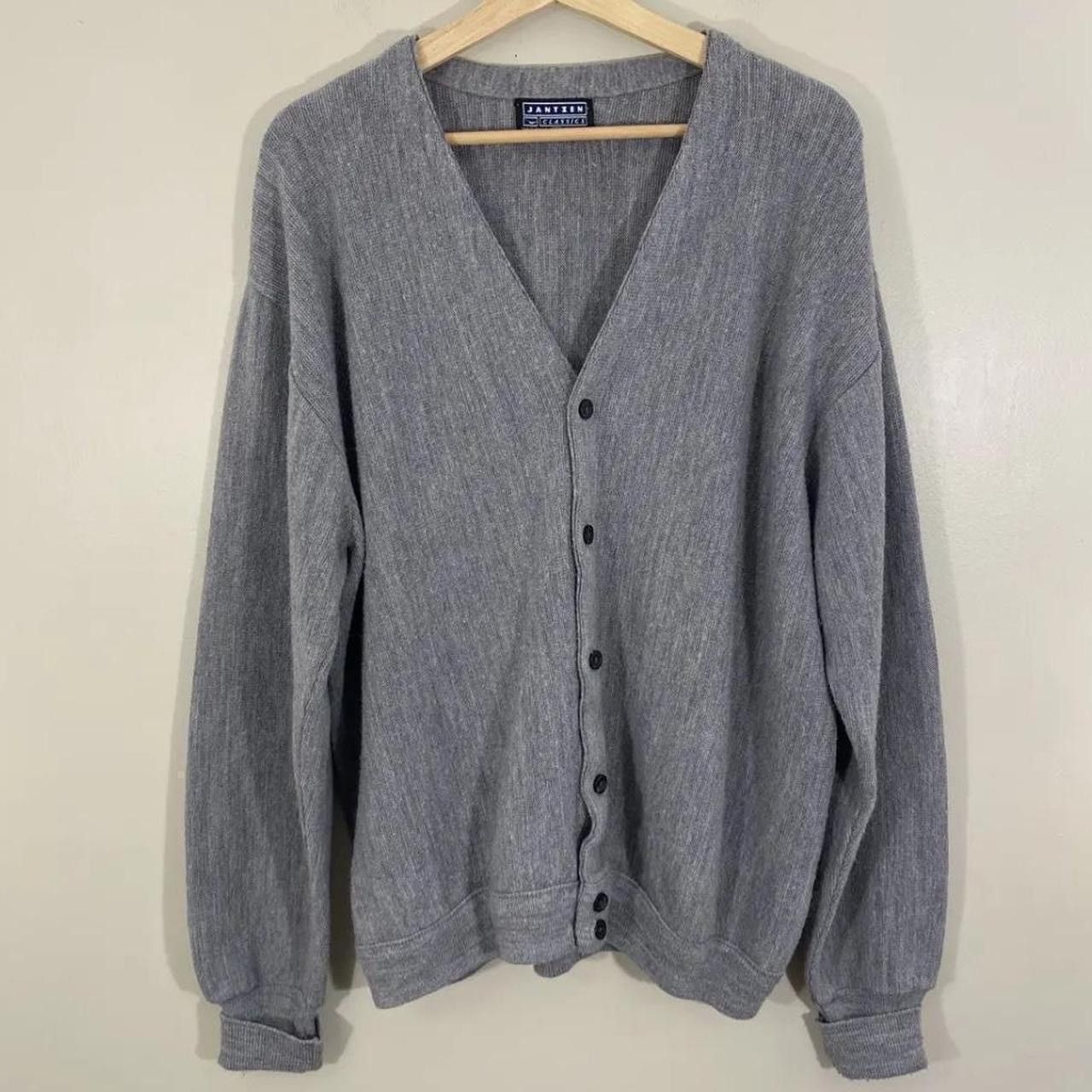 Jantzen Grey Vintage Cardigan Size M / US 6-8 / IT 42-44 - 1 Thumbnail