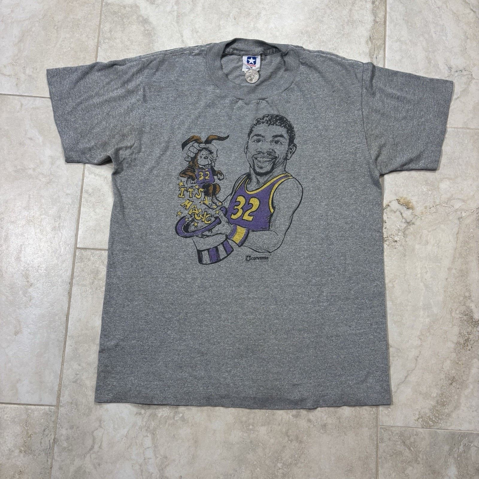 Converse Vintage Converse Magic Johnson Shirt Med 80s NBA Caricature Size US M / EU 48-50 / 2 - 1 Thumbnail