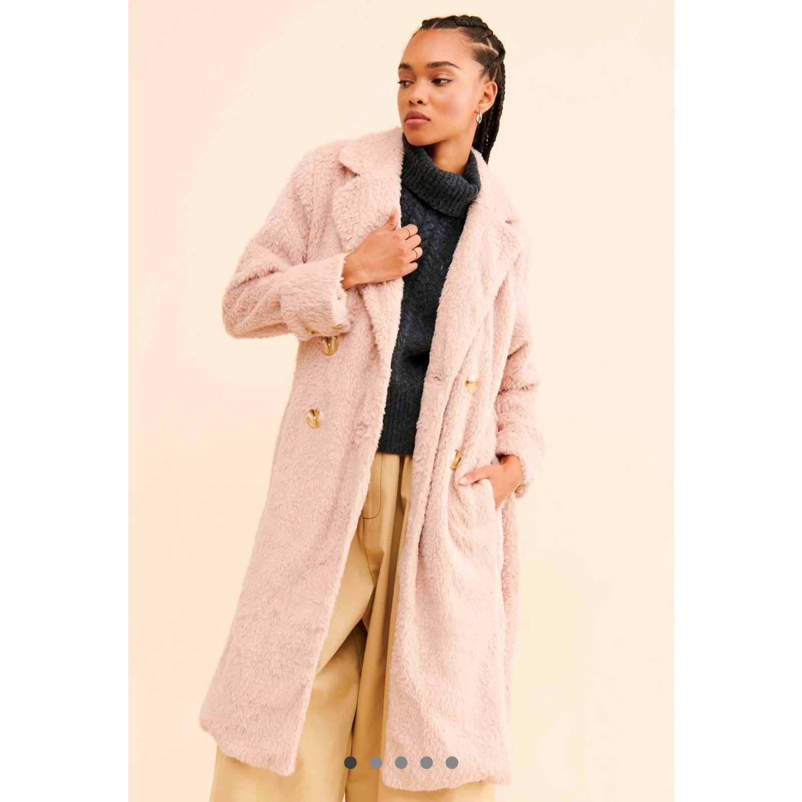 Free People Free People Cuff it Coat Pink size S Size S / US 4 / IT 40 - 2 Thumbnail