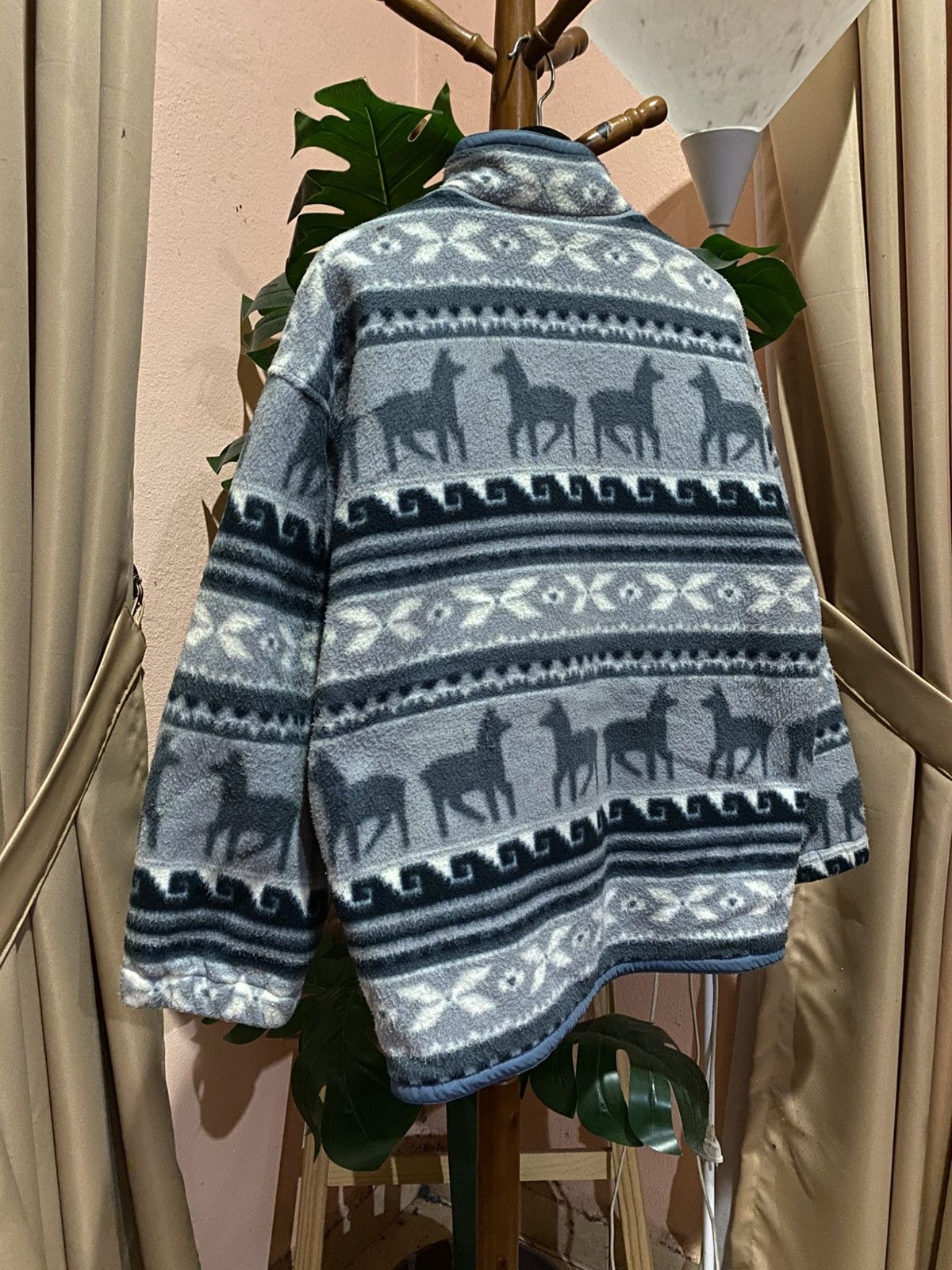 Vintage Vintage New Breed Aztec Pattern Fleece Jacket | 90s Outdoor Size US M / EU 48-50 / 2 - 14 Thumbnail