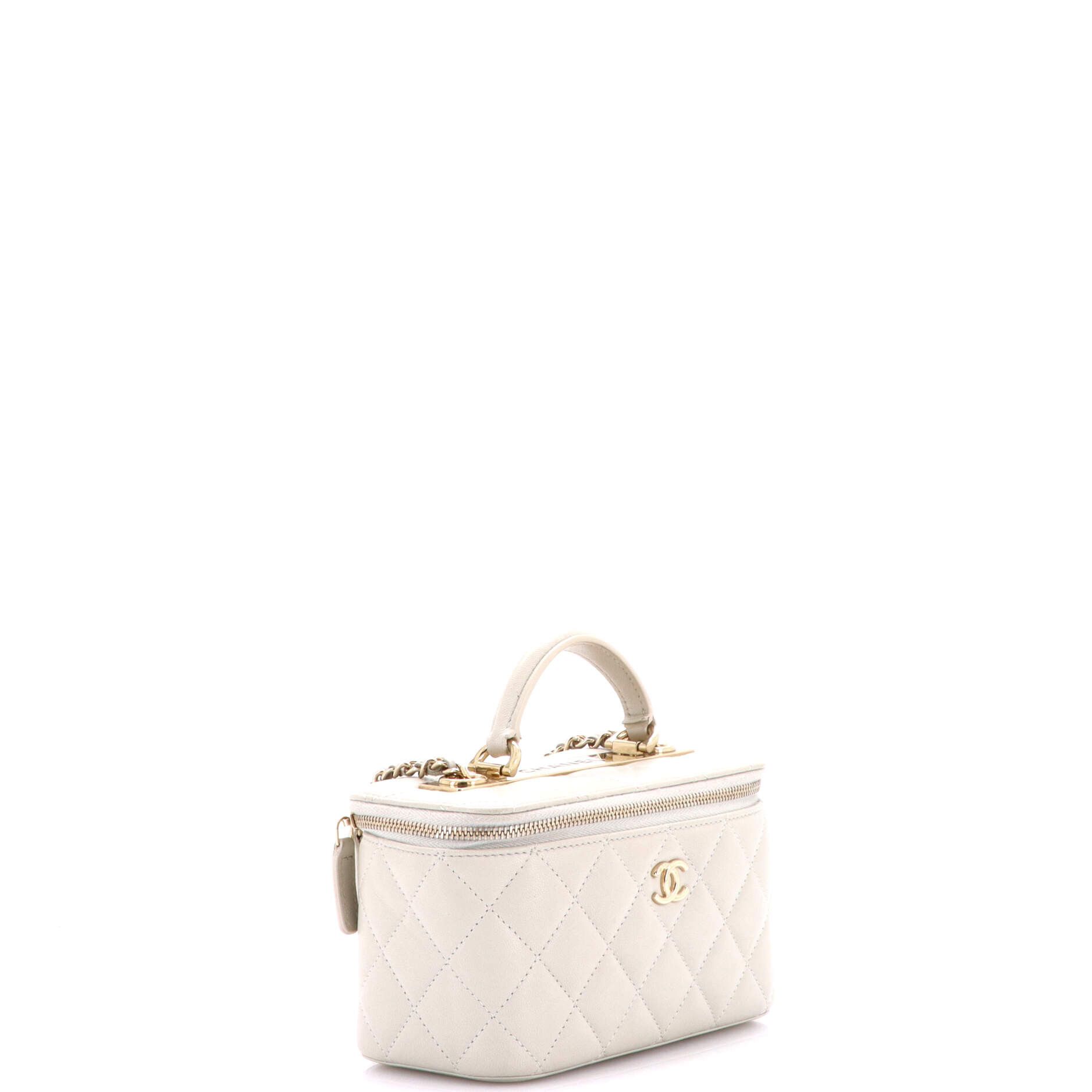 Chanel Trendy CC Top Handle Vanity Case with Chain Quilted Lambskin Small Size ONE SIZE - 1 Thumbnail