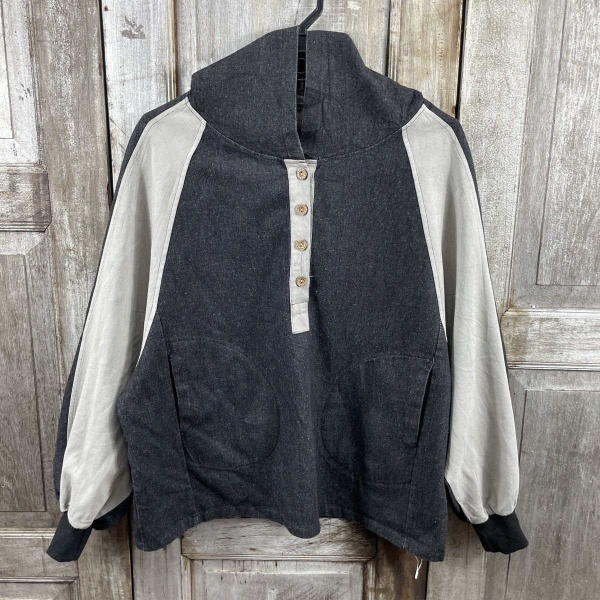 Vintage Japanese Brand Cropped Hoodie Jacket
