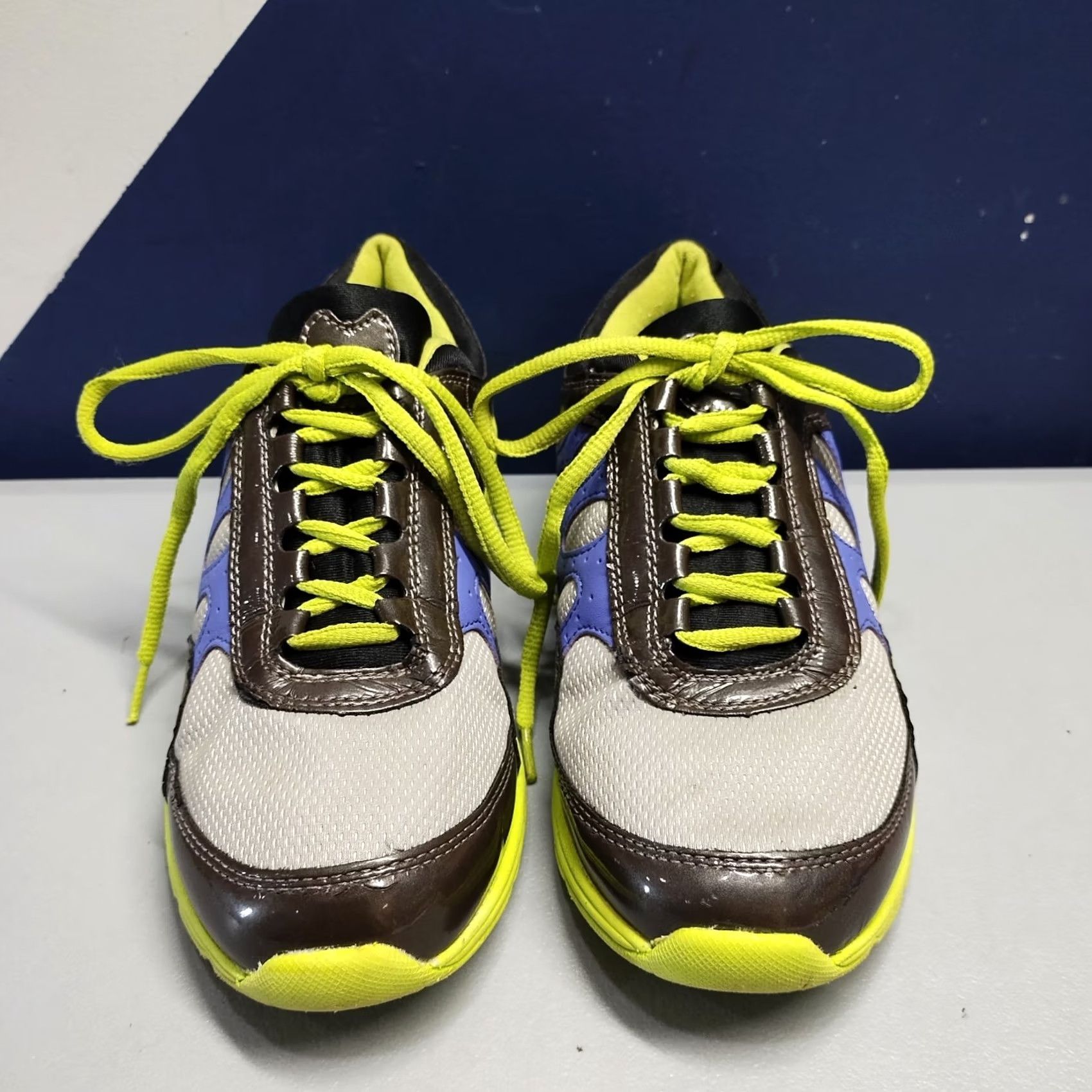 Logo 7 Curves Sneakers Womens Size 10 Multi Colorblock Athletic Running Lace Up Logo Size US 10 / IT 40 - 3 Thumbnail