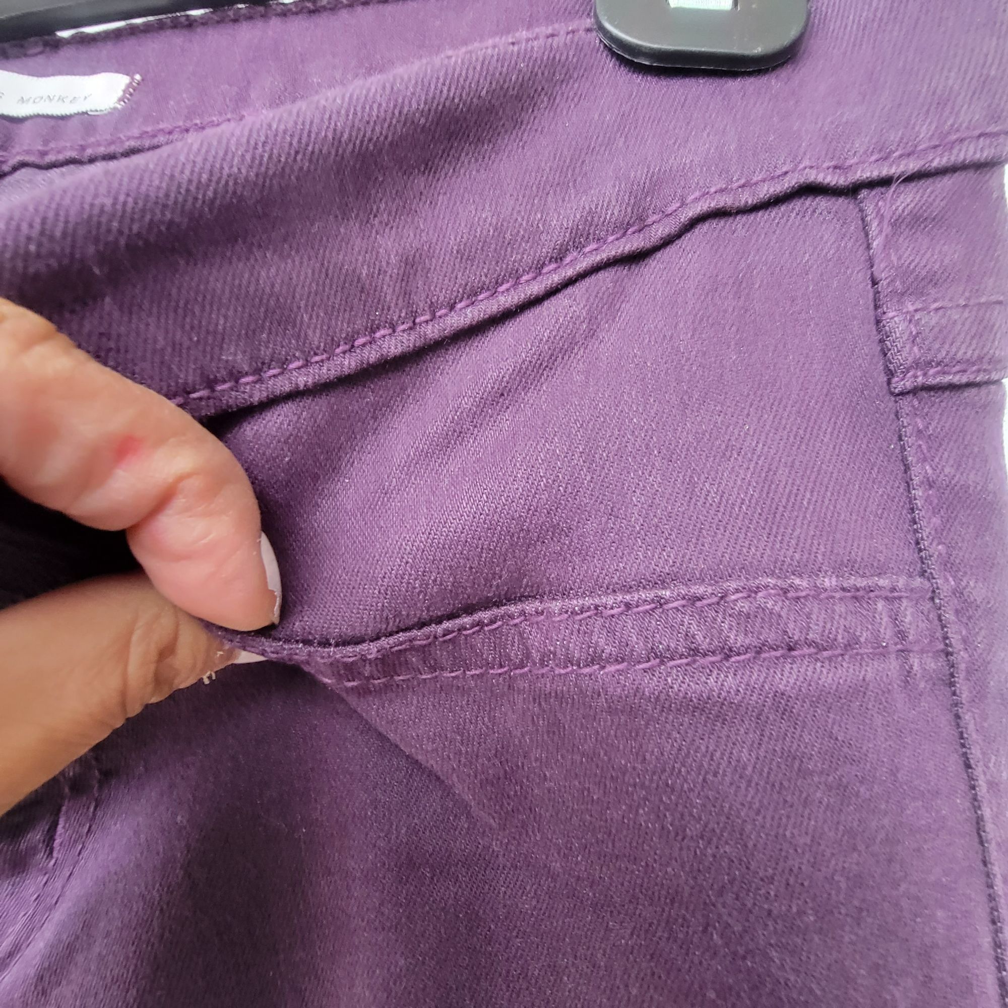 Other ⭐FLYING MONKEY Sz 26 Women's stretch purple low rise denim j Size 26" / US 2 / IT 38 - 5 Thumbnail
