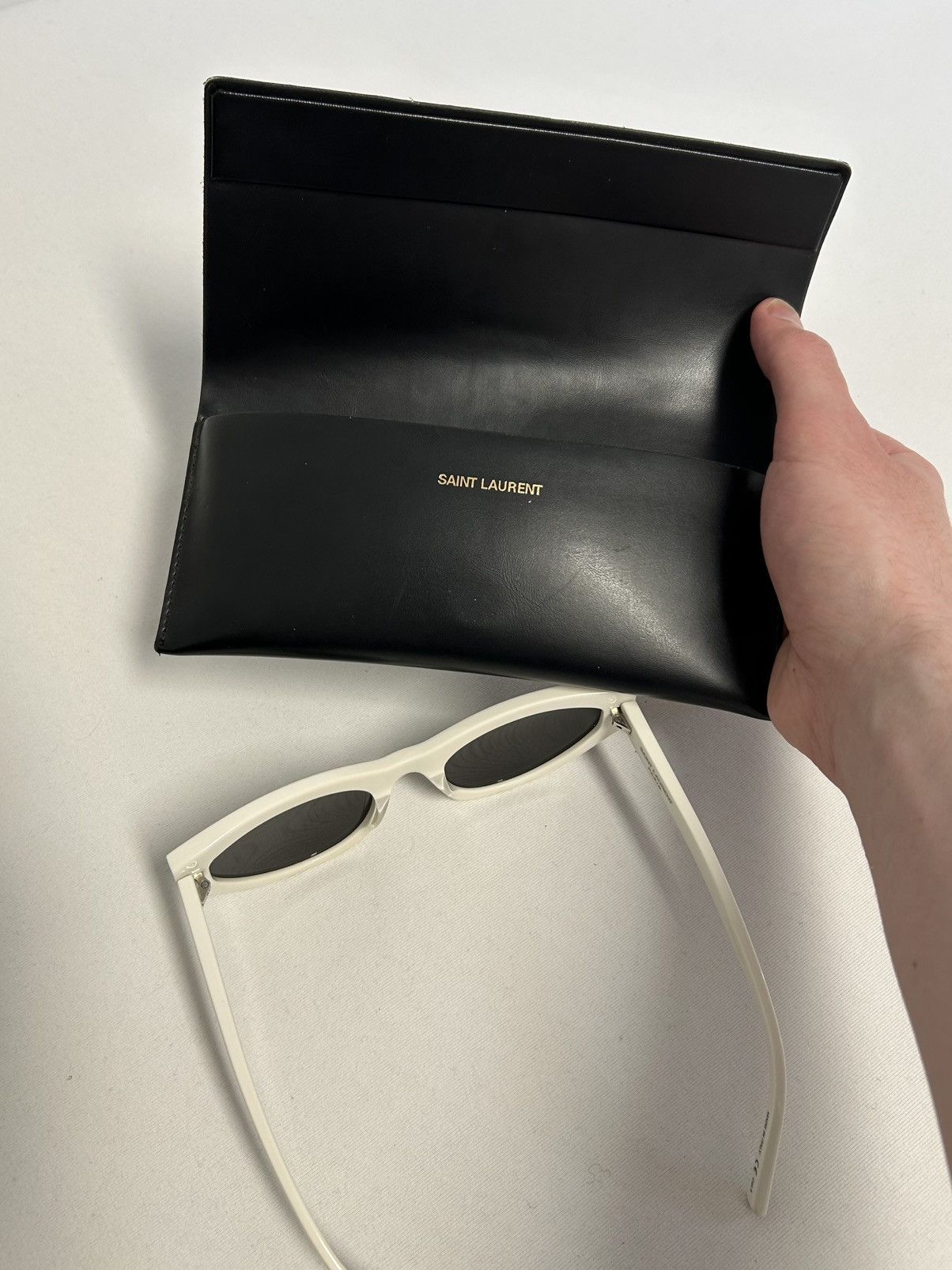 Saint Laurent Paris SL 215 GRACE Cat-Eye Sunglasses Size ONE SIZE - 7 Thumbnail