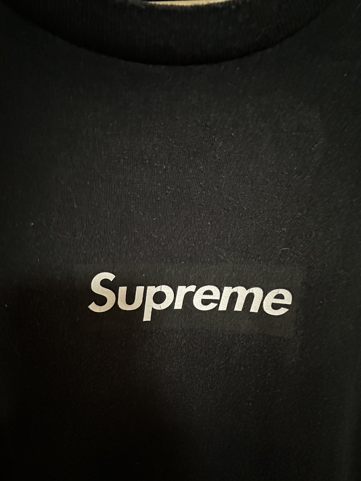 Supreme black Friends family box logo tee