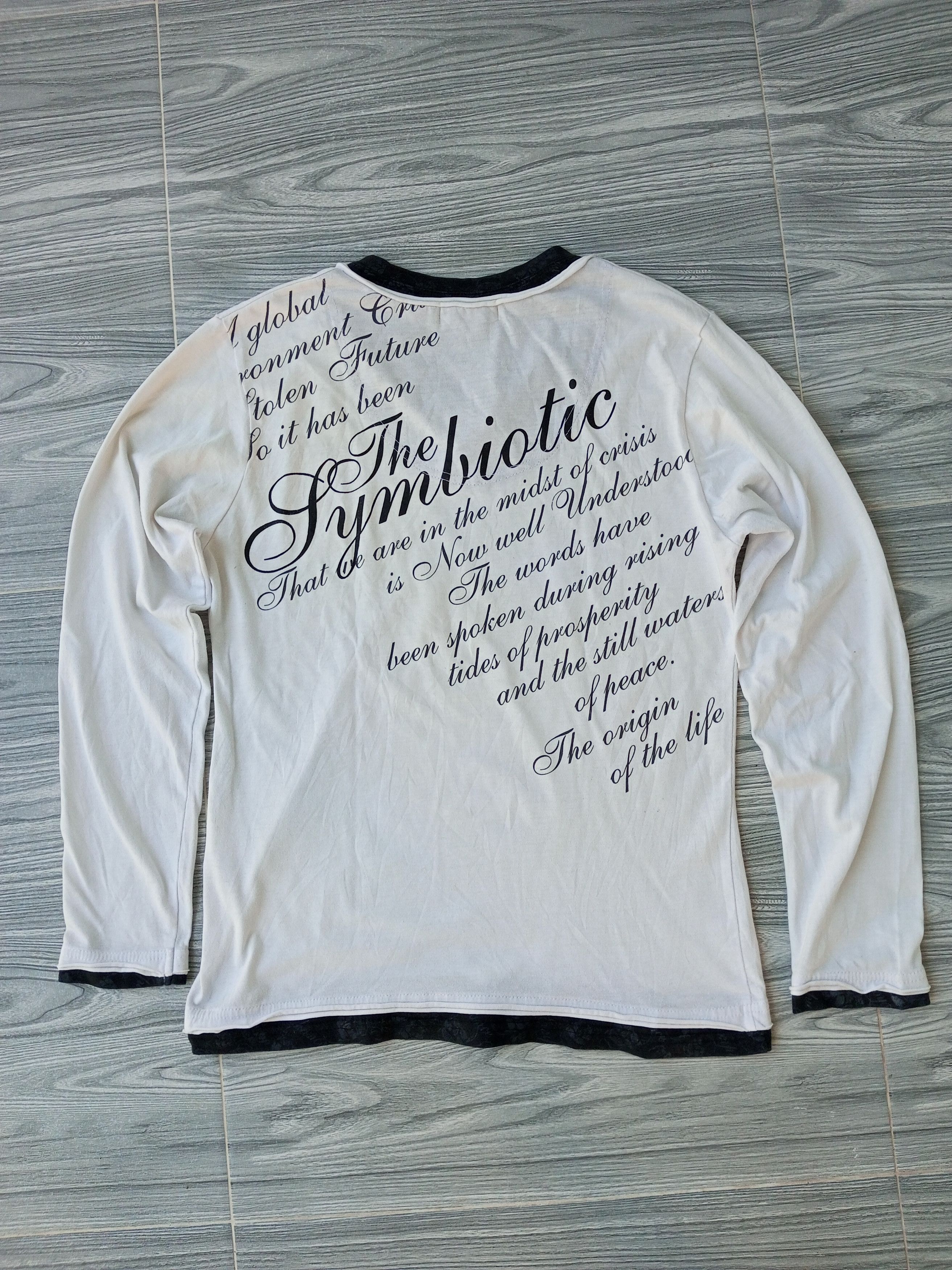 Japanese Brand Japanese Brand Spinash Double Layer Poem T-Shirt Size US M / EU 48-50 / 2 - 10 Thumbnail