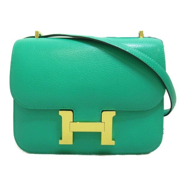 image of Hermes Chevre Constance 18 in Green, Women's