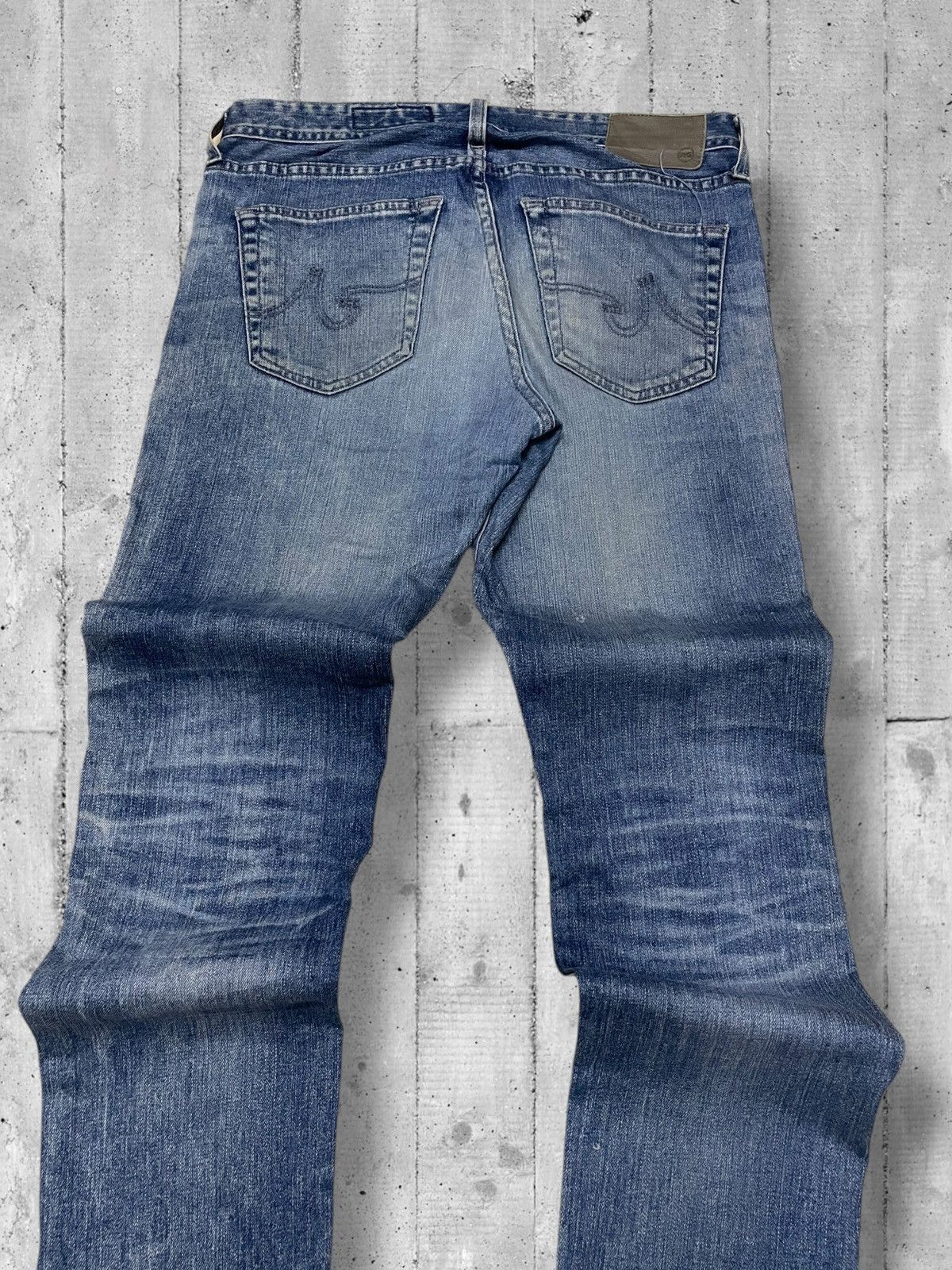 Designer × Other Vintge Designer Adriano Goldschimied Distressed Splash Denim Size US 31 - 12 Thumbnail