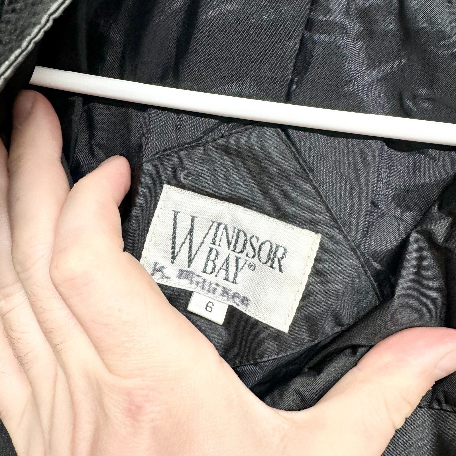 Vintage Vintage Windsor Bay Coat Size 6 Trench Sleek Black Button Size M / US 6-8 / IT 42-44 - 5 Thumbnail