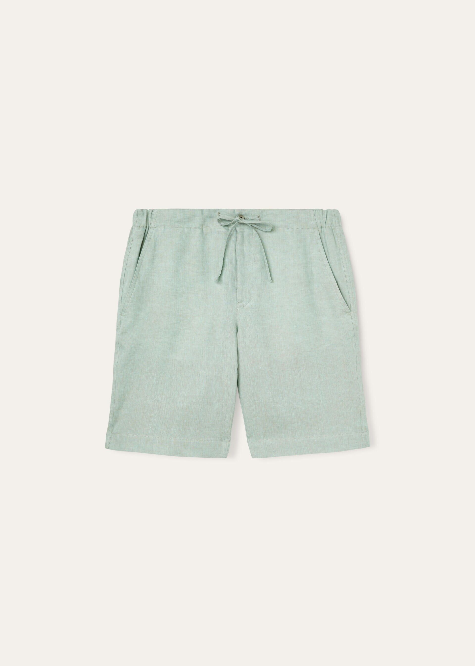 Loro Piana o1srvl11e1024 Bermuda Flat Shorts in Idilliac Green Size US 36 / EU 52 - 1 Thumbnail
