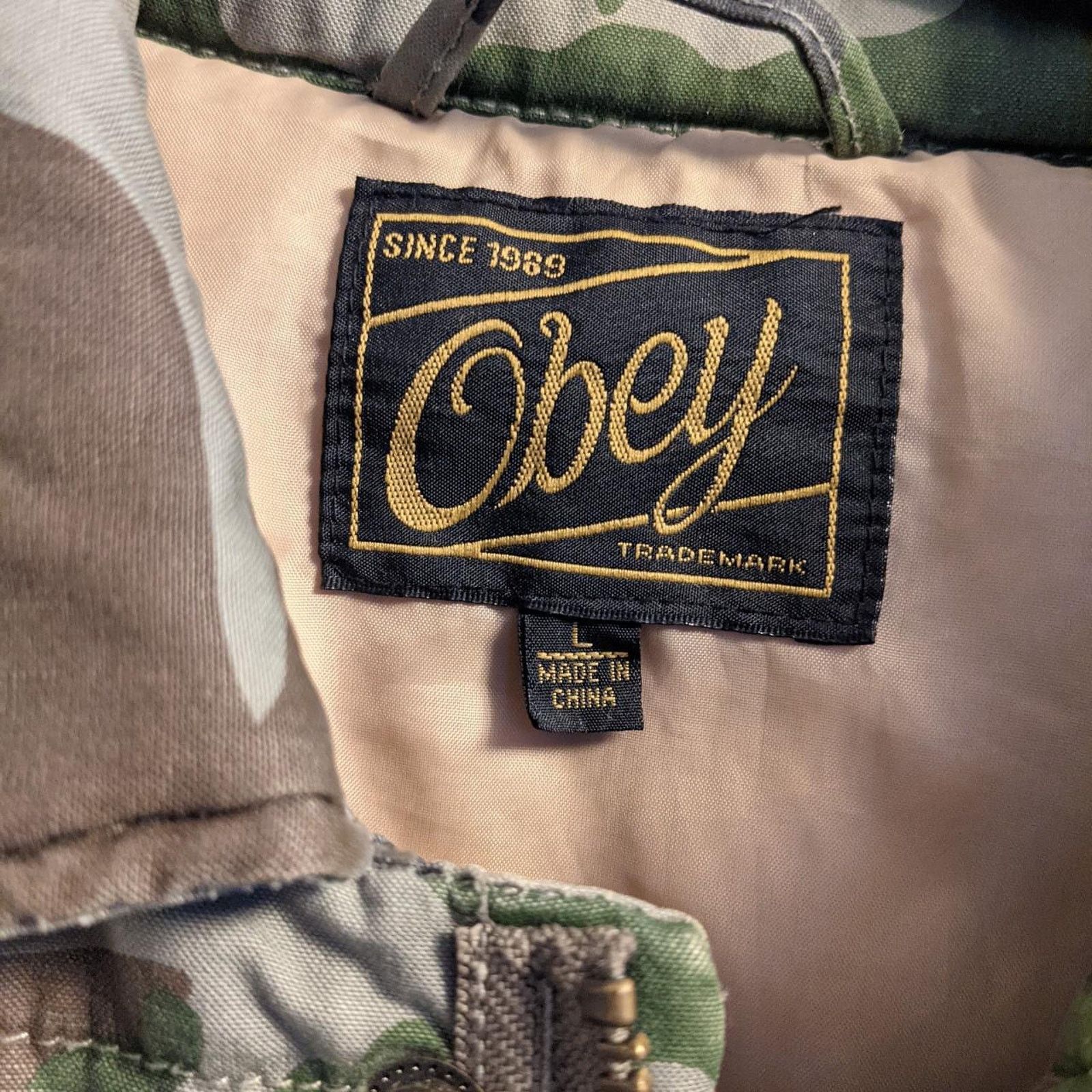 Obey Obey Giant Mens Camo Parka Winter Jacket Size US L / EU 52-54 / 3 - 5 Thumbnail