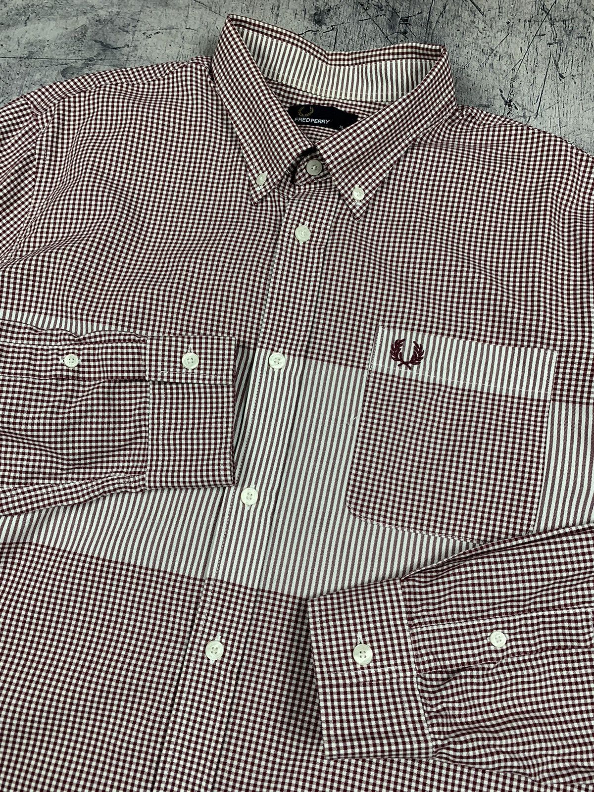 Fred Perry Fred Perry Checkered Striped Shirt designer casual Size US XL / EU 56 / 4 - 6 Thumbnail